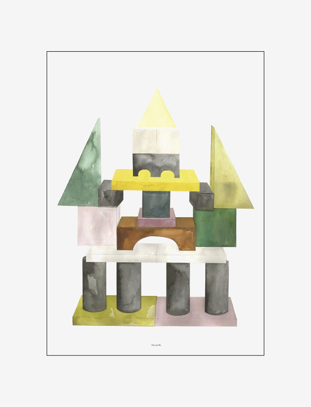 Poster & Frame Big Blocks, A3, Posters Frames, Mehrfarbig/gemustert - Posters, Kinder