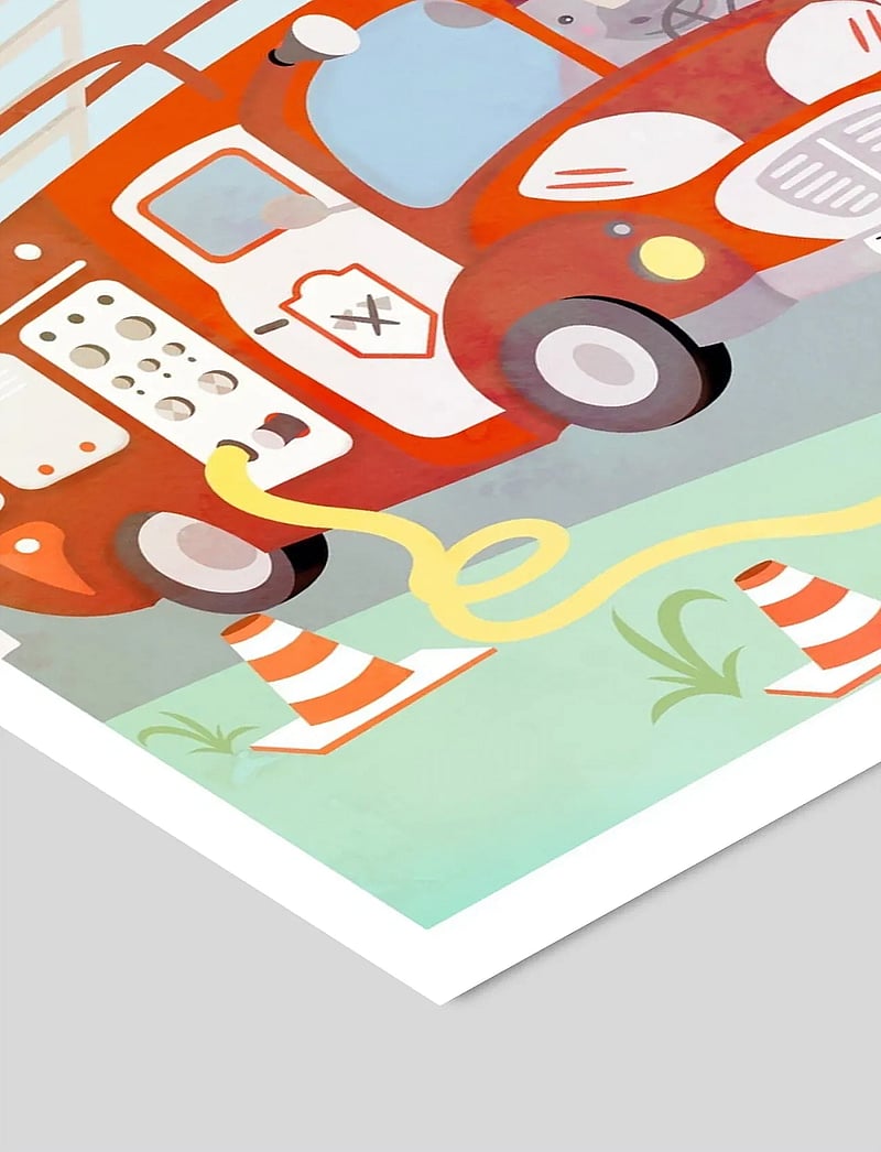 Poster & Frame - Tiny Tails - Brandbilplakat - tiere - multicolor - 2