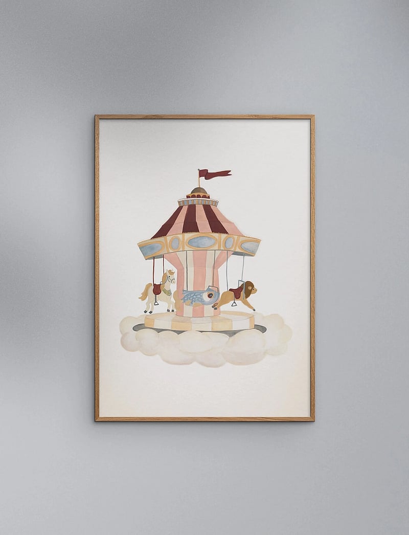 Poster & Frame - Tiny Goods - Merry Go Round - tsirkus - multicolor - 0