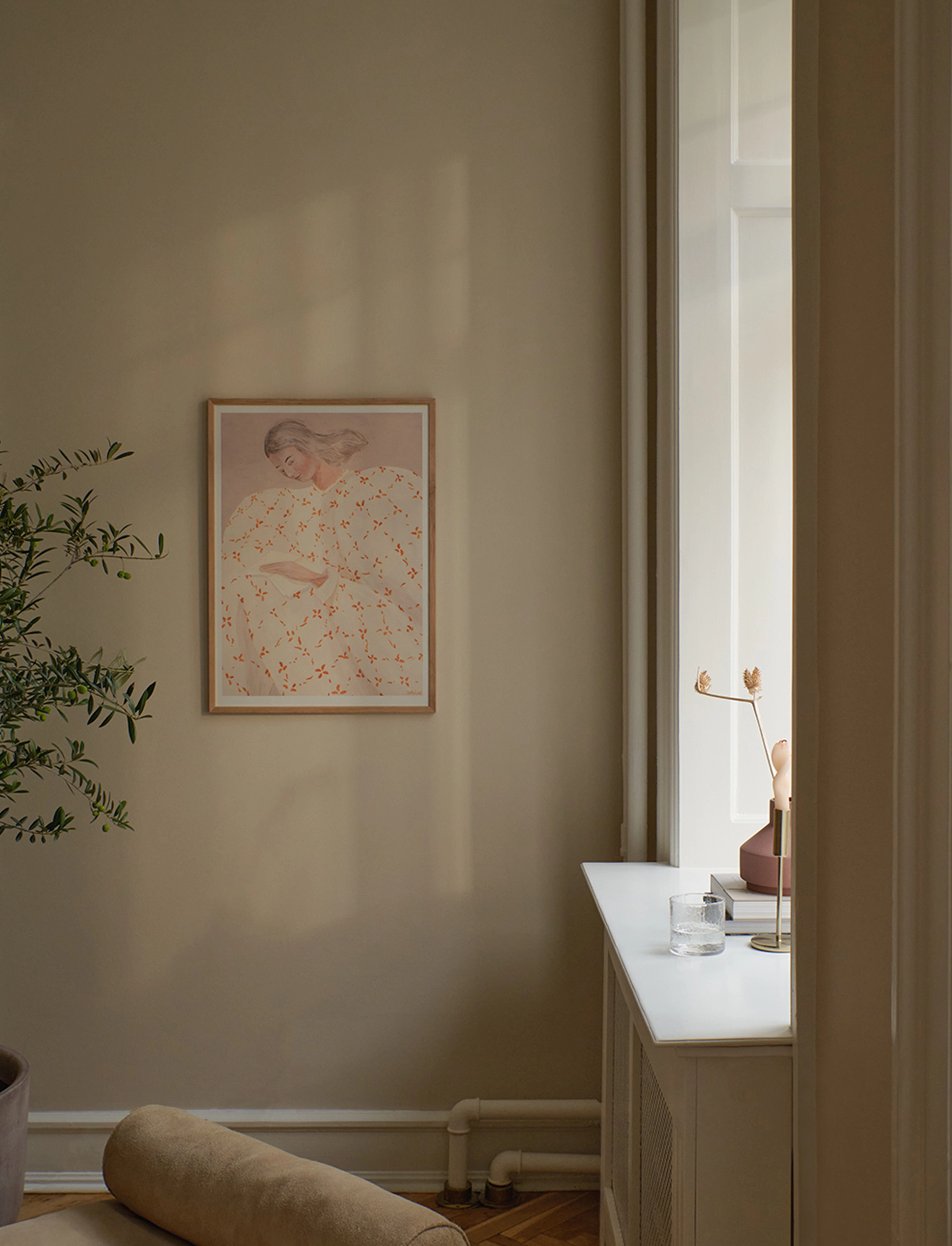 Poster & Frame The Club X Sofia Lind Secret Notes, 70X100 cm, Posters, Mehrfarbig/gemustert - Illustrations, Homeware