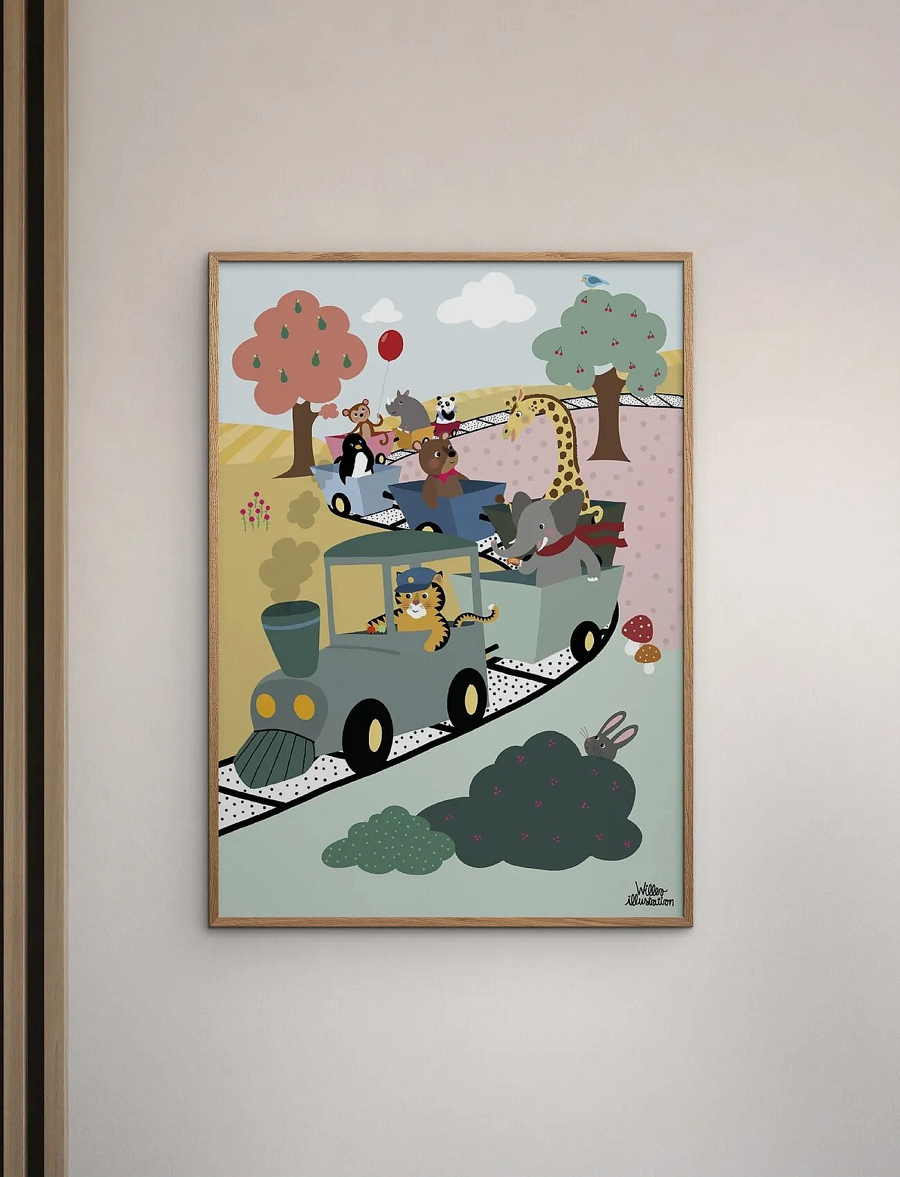 Willero Illustration - Adventure Train - MULTI-COLORED