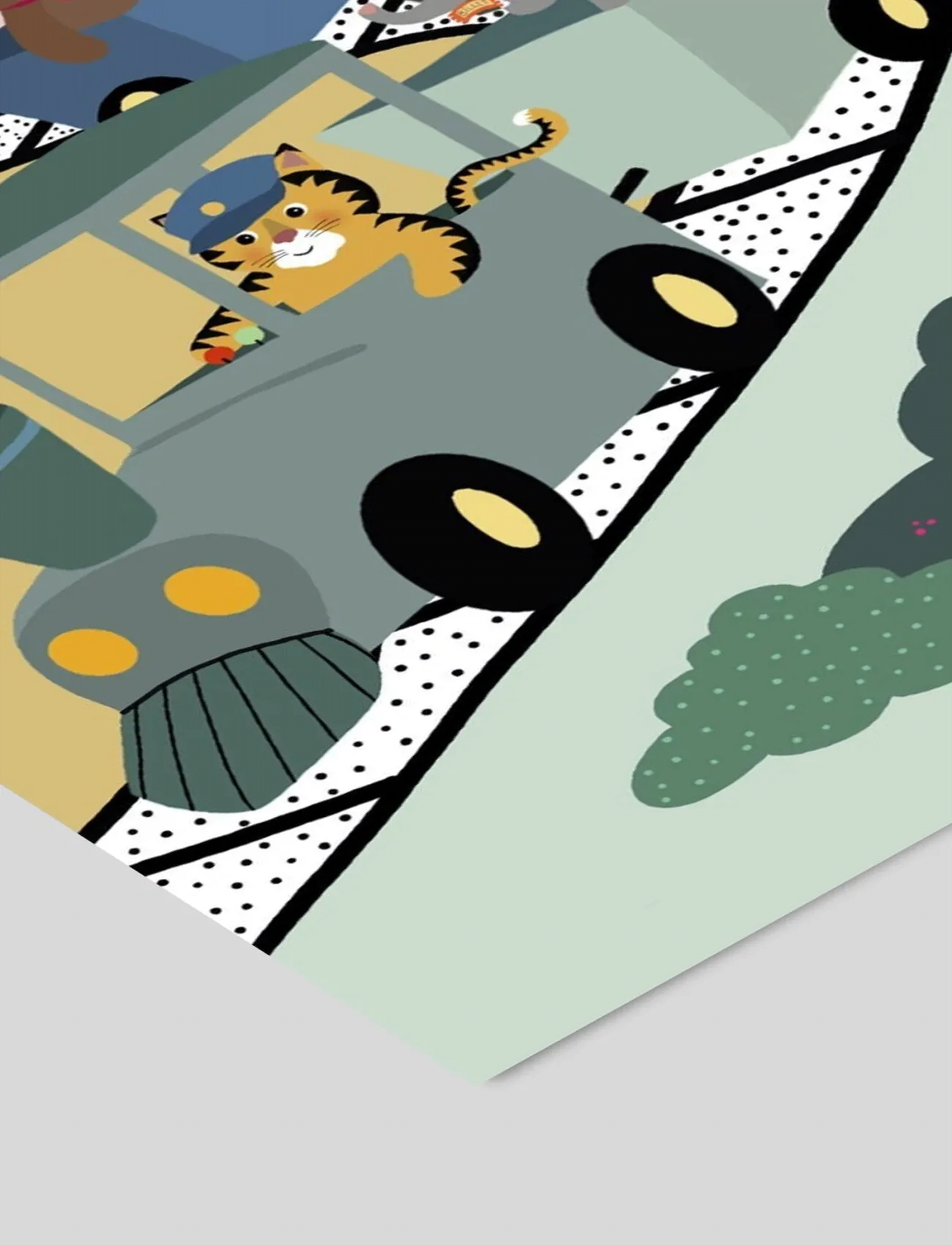 Poster & Frame - Willero Illustration - Adventure Train - multi-colored - 2