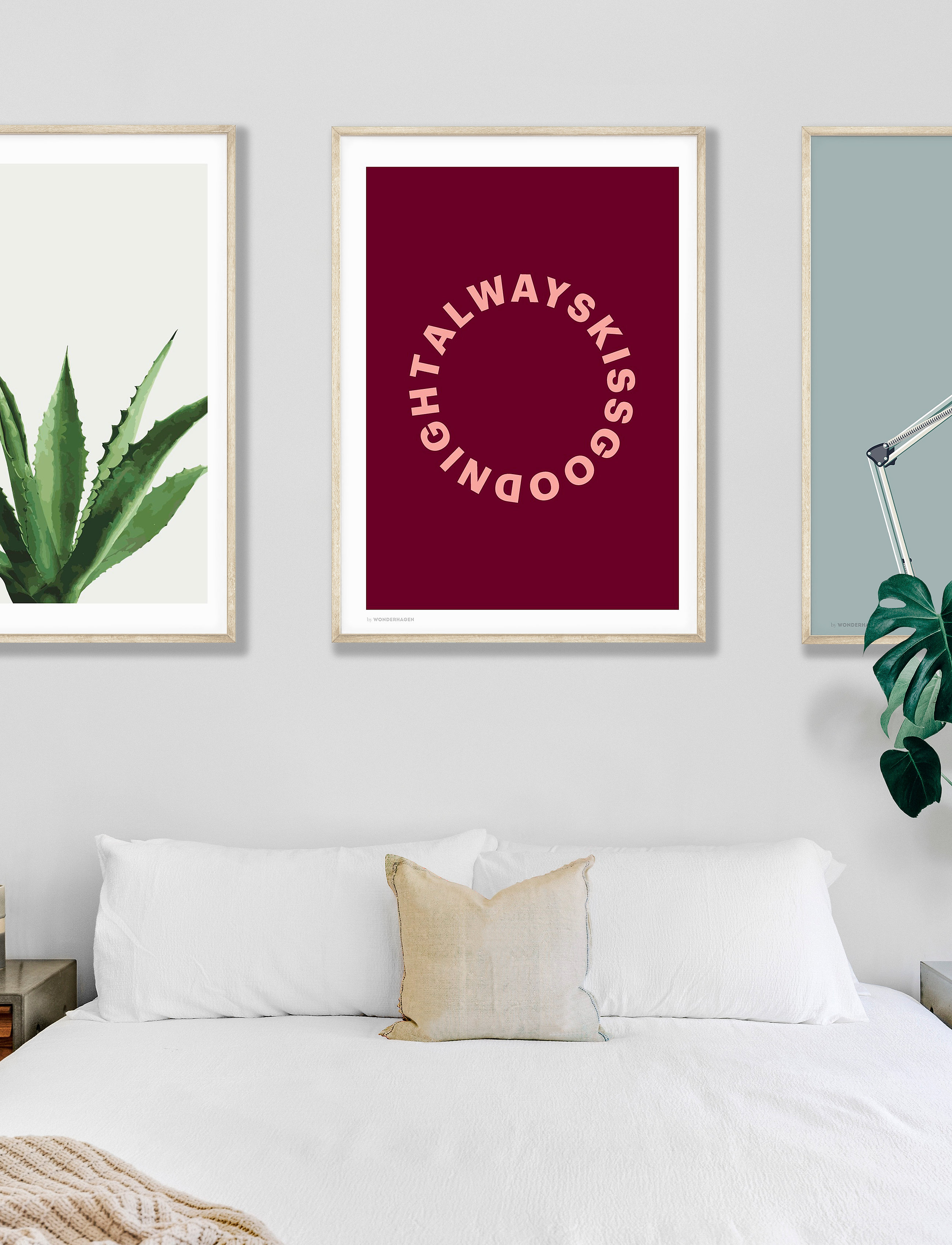 Poster & Frame Agave, 70X100 cm, Posters, Mehrfarbig/gemustert - Botanical, Homeware
