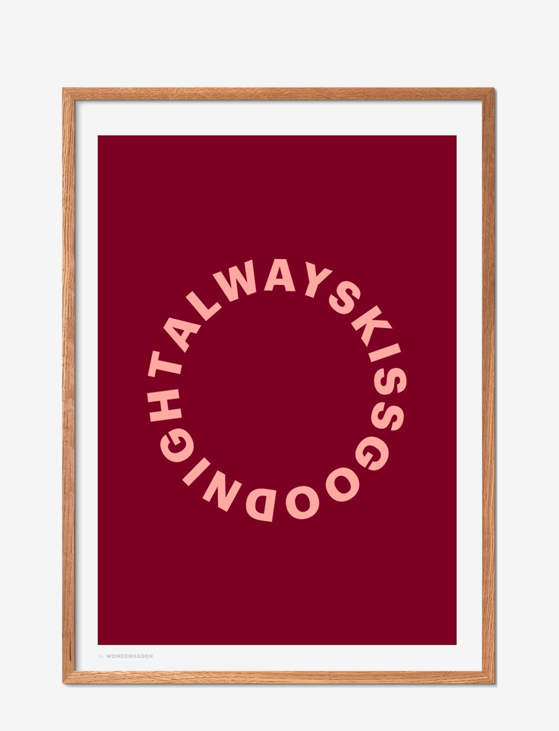 Poster & Frame - Always Kiss Godnight - illustratsioonid - multi-colored - 0