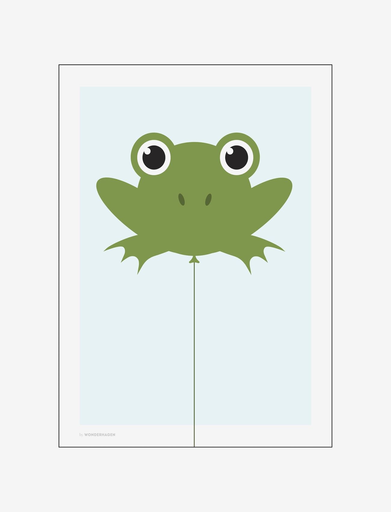 Poster & Frame Balloon Animals Frog, 50X70 cm, Posters Frames, Mehrfarbig/gemustert - Posters, Kinder