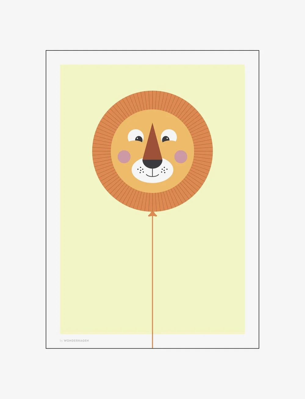 Poster & Frame - Balloon Animals Lion - ballons - multi-colored - 0