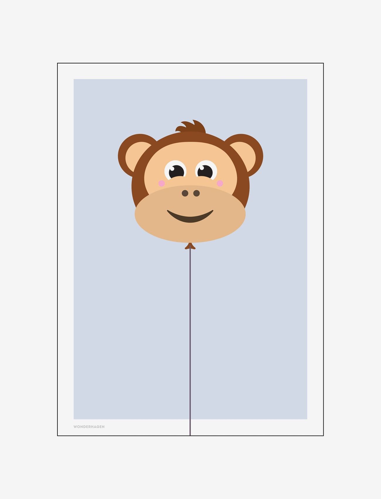 Poster & Frame - Balloon Animals Monkey - najniższe ceny - multi-colored - 0