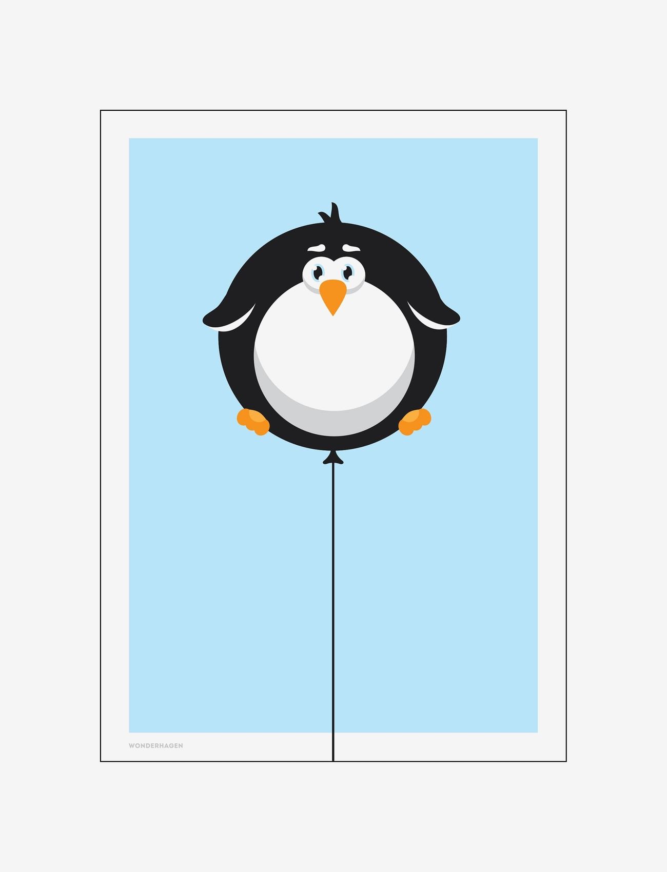 Poster & Frame Balloon Animals Penguin, 50X70 cm, Posters Frames, Mehrfarbig/gemustert - Posters, Kinder