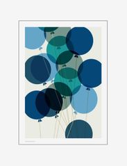 Poster & Frame - Balloon Blue - lägsta priserna - multi-colored - 0
