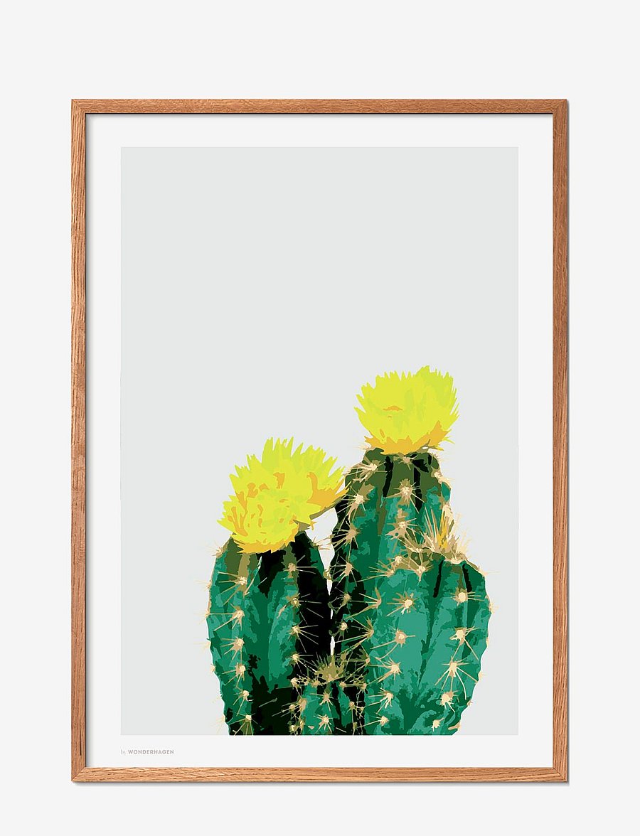 Poster & Frame - Opuntia Cactus - botanik - multi-colored - 1