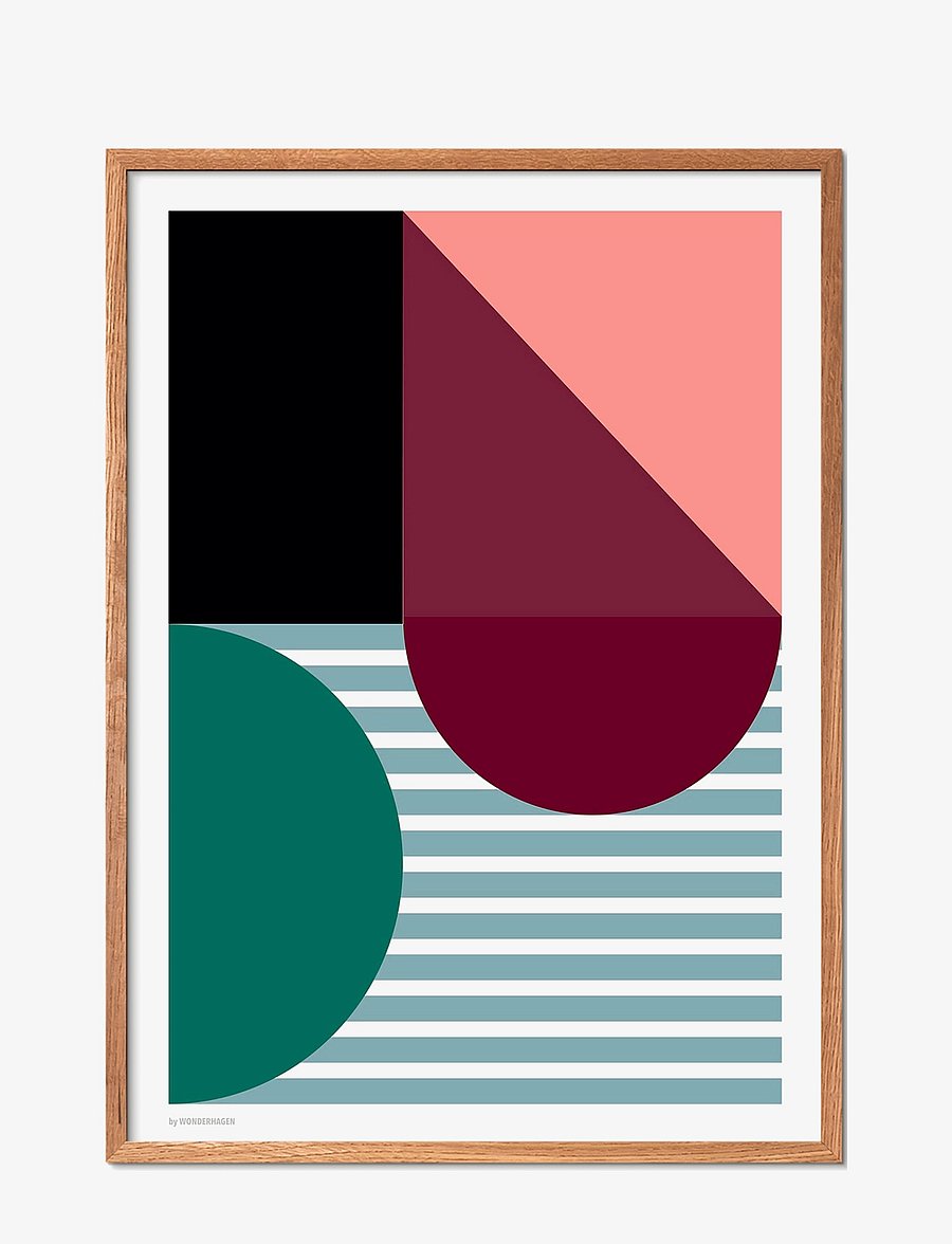 Poster & Frame - Shapes 2 - graafilised mustrid - multi-colored - 1