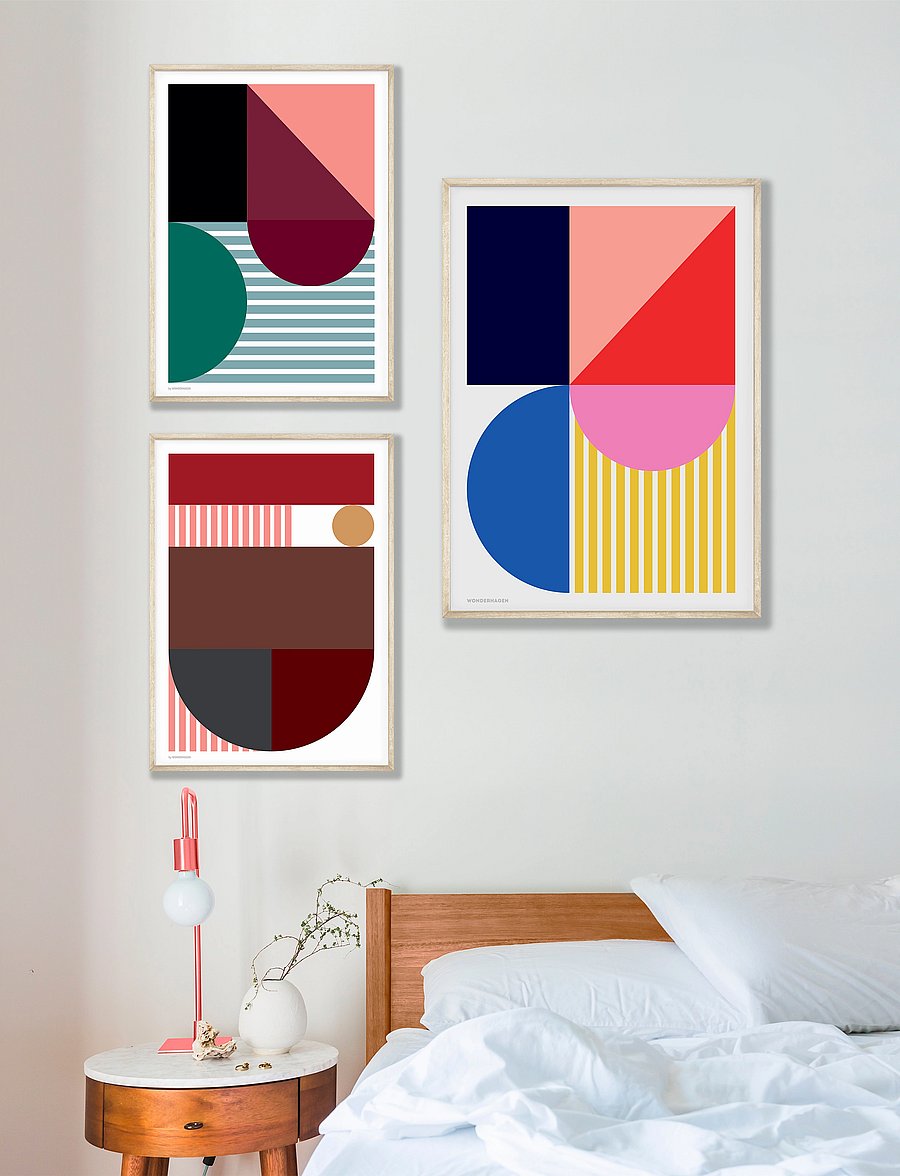 Poster & Frame - Shapes 2 - graafilised mustrid - multi-colored - 0