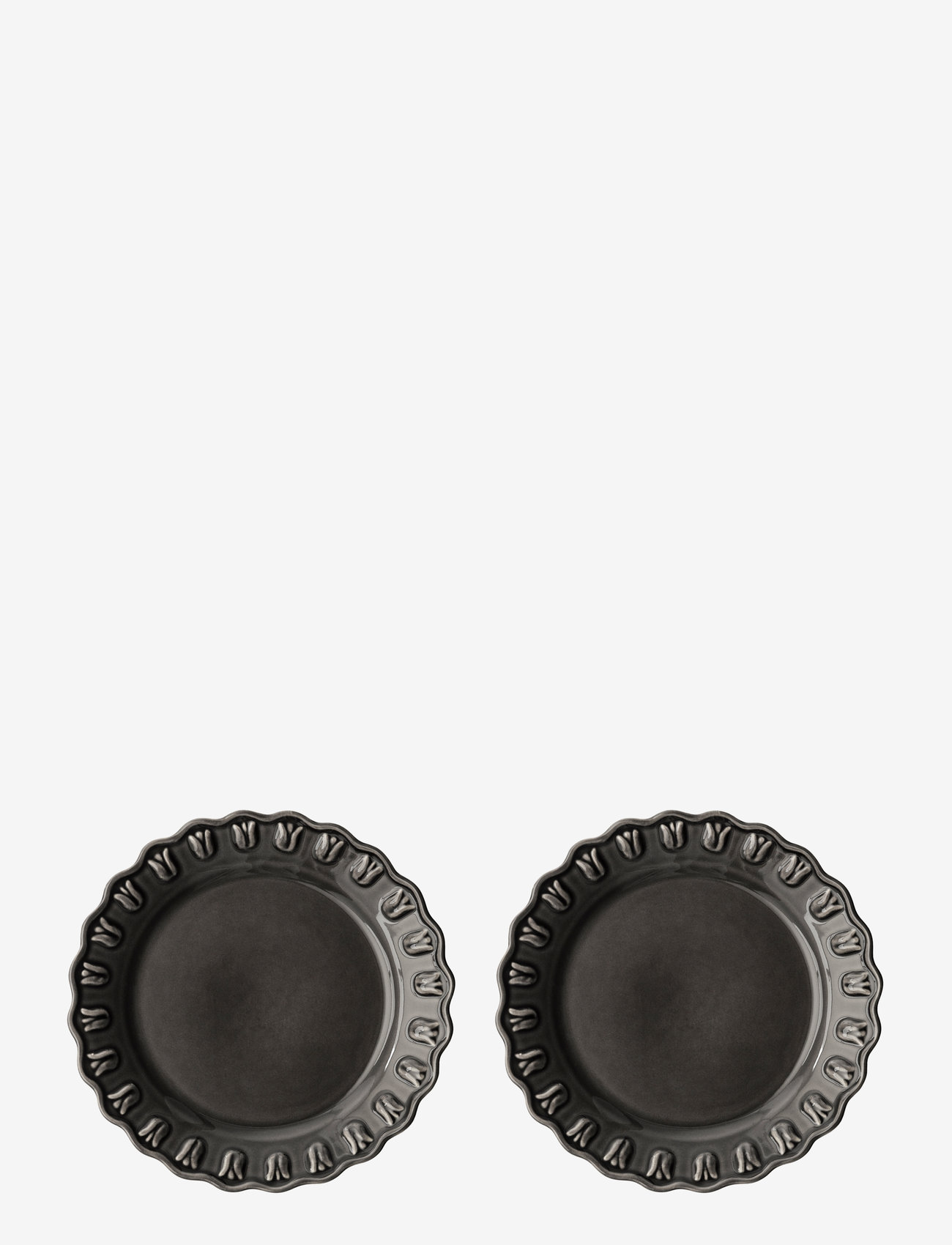 PotteryJo - TULIPA Assiett - almost black - 0