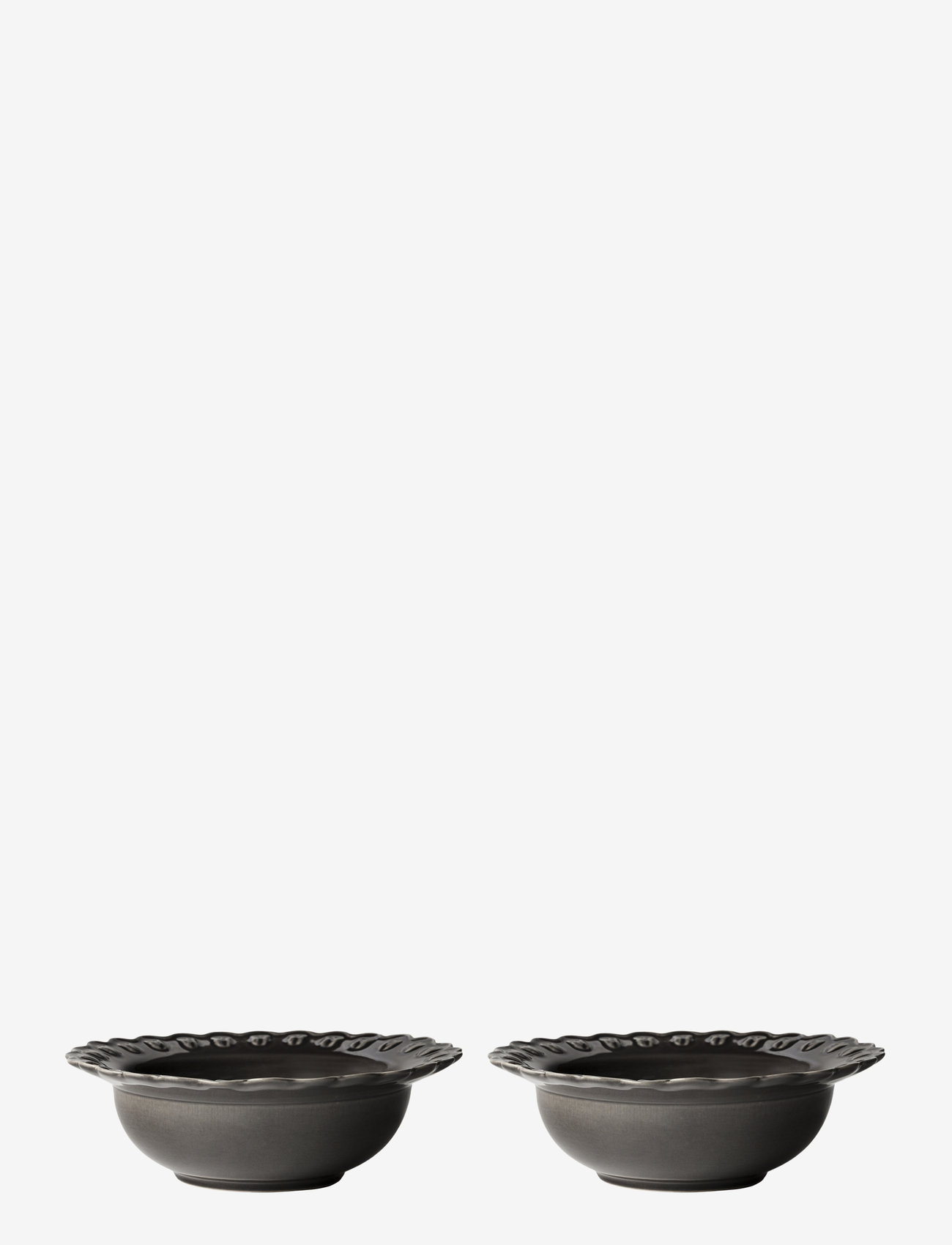 PotteryJo - TULIPA Deep plate 23 cm 2-pack - almost black - 1