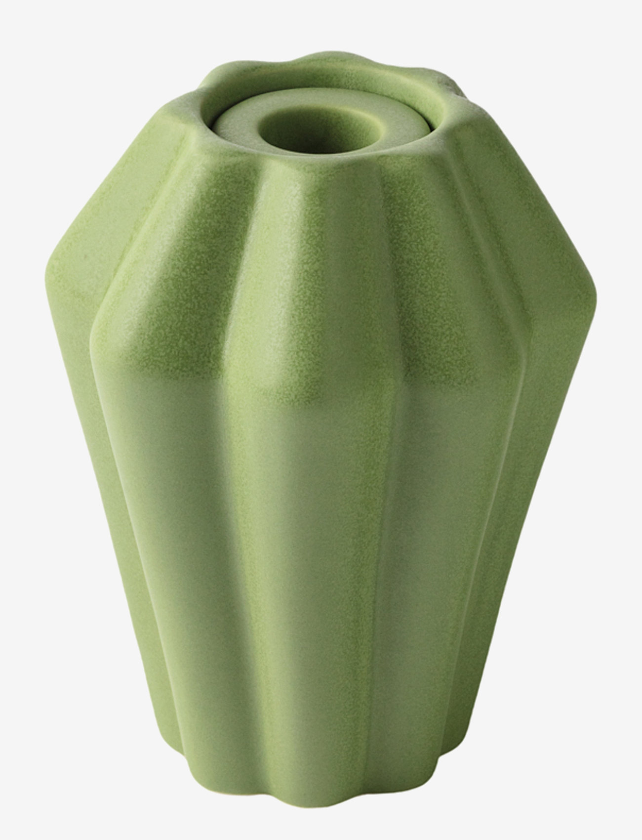PotteryJo - Birgit 14 cm vase - grote vazen - olive - 0
