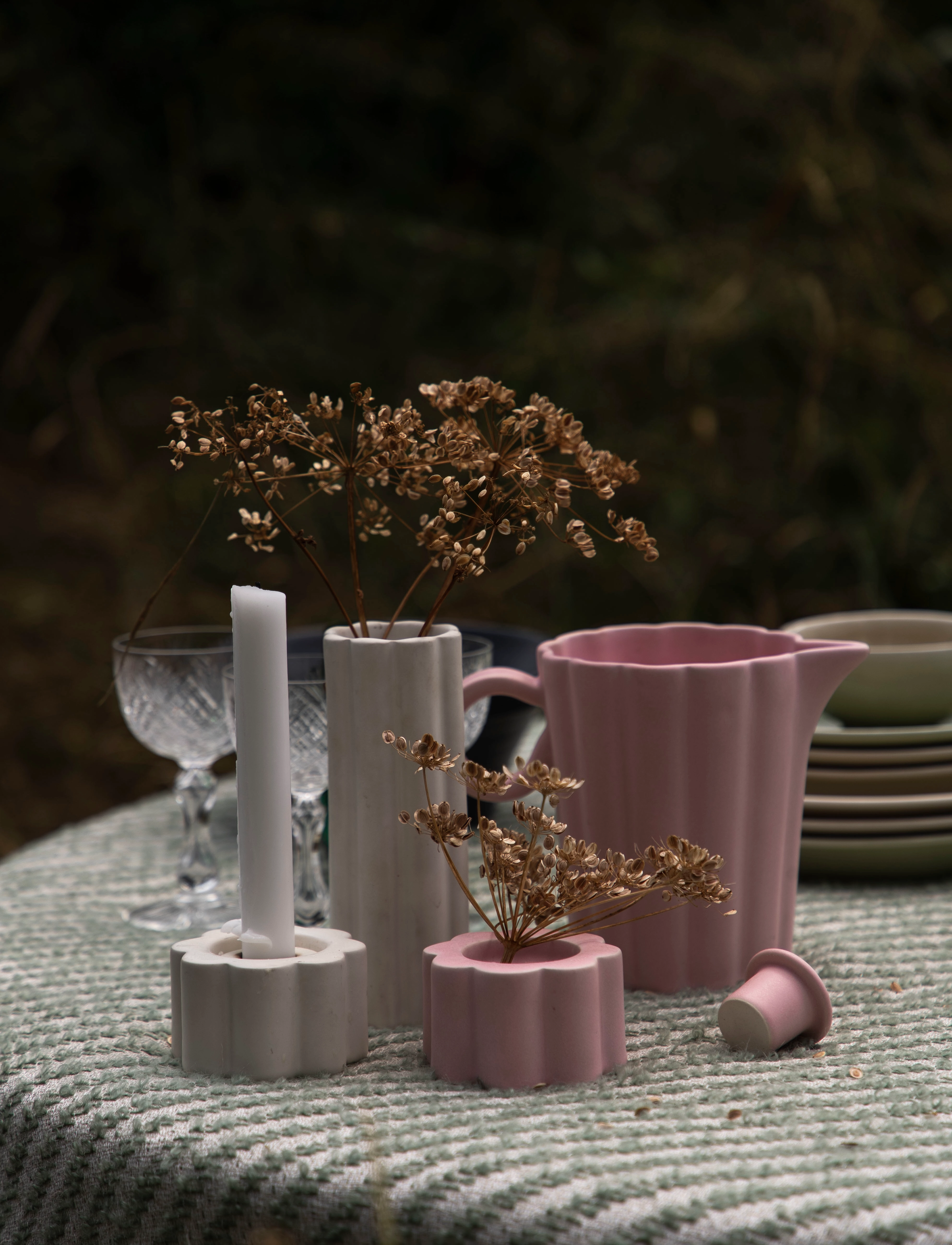 PotteryJo Birgit Kanna 1.L, 1 L x 15, Jugs & Carafes, Rosa - Milk Jugs, Homeware