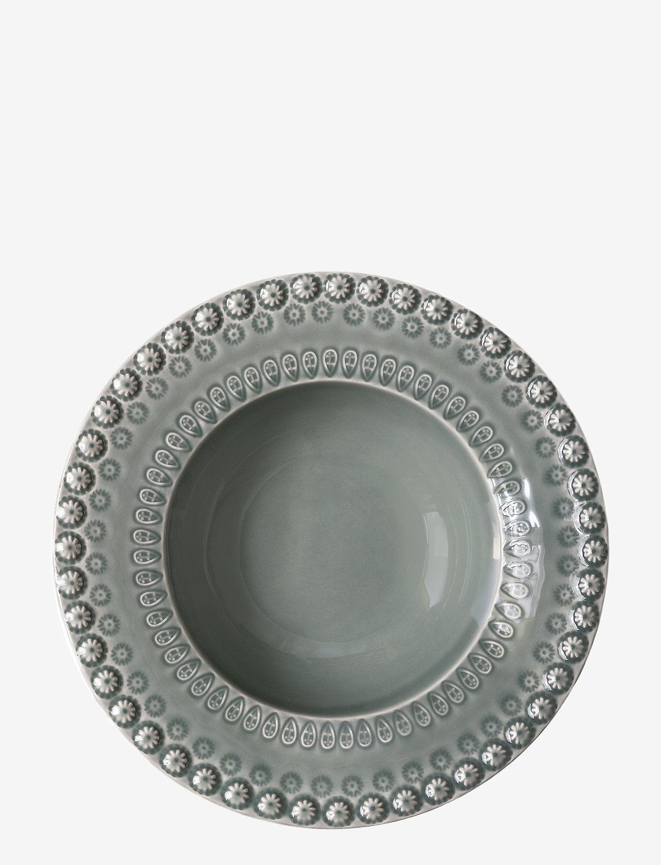 PotteryJo - DAISY Soupbowl 21 cm 2-PACK - djupa tallrikar - cement - 0