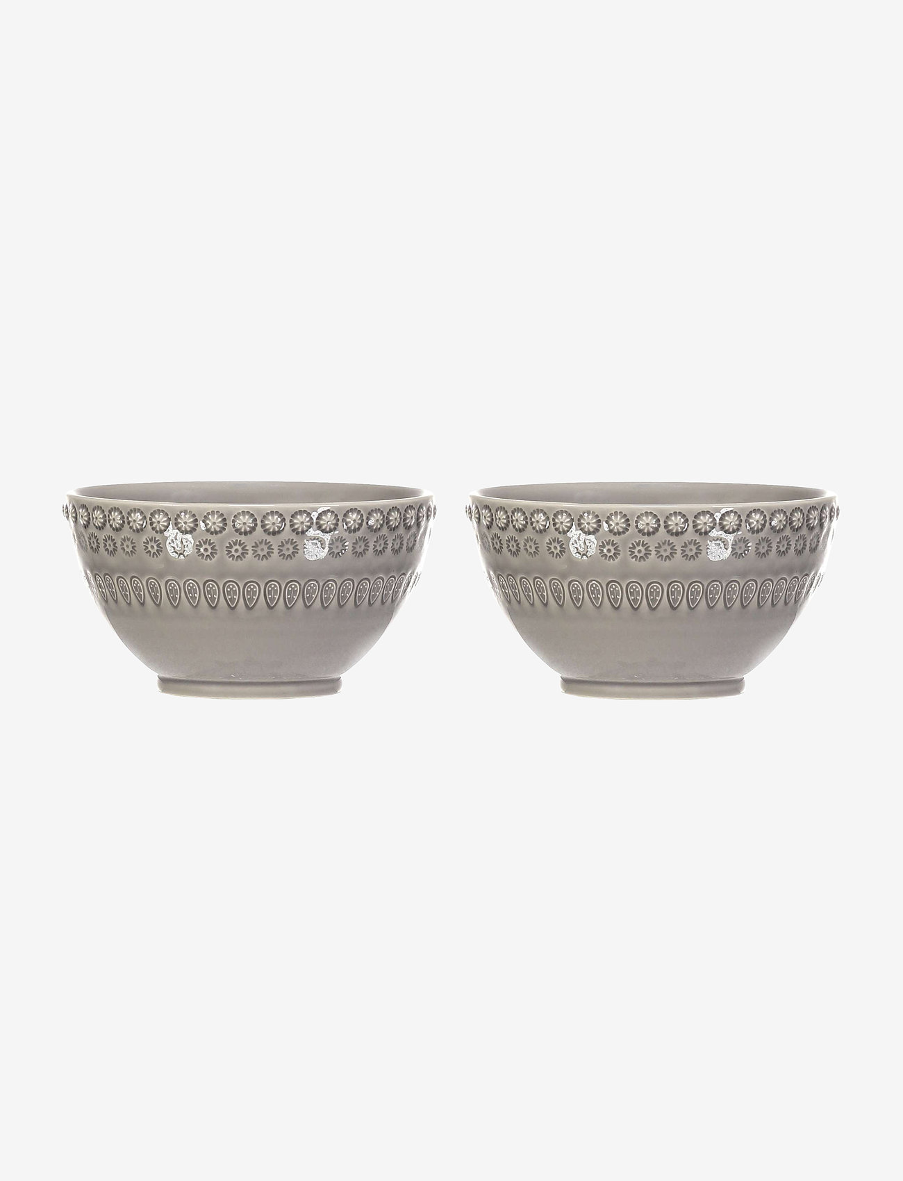 PotteryJo - DAISY Small Bowl 2-PACK - aamiaiskulhot - soft grey - 0