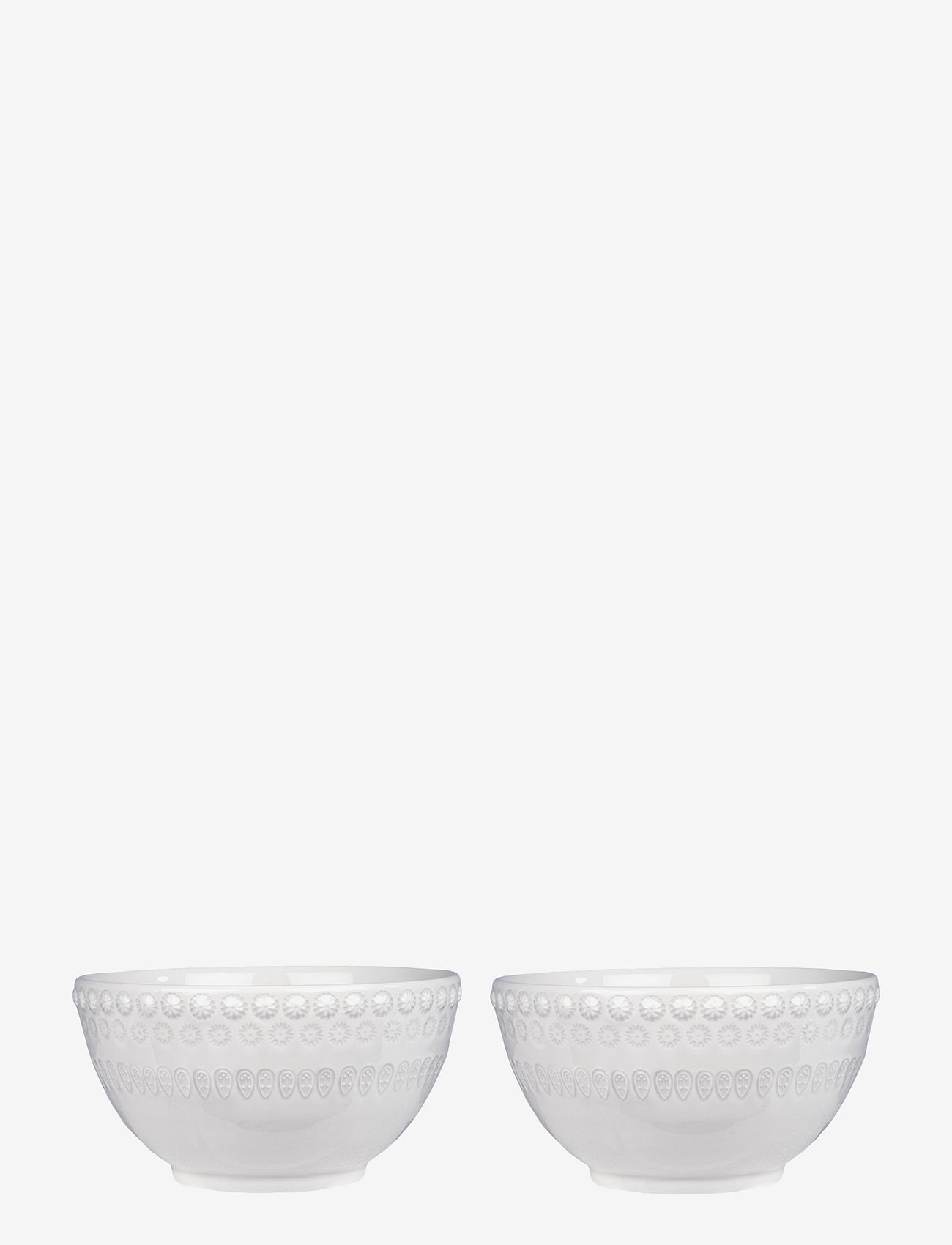 PotteryJo - DAISY Small Bowl 2-PACK - müslischalen - white - 0