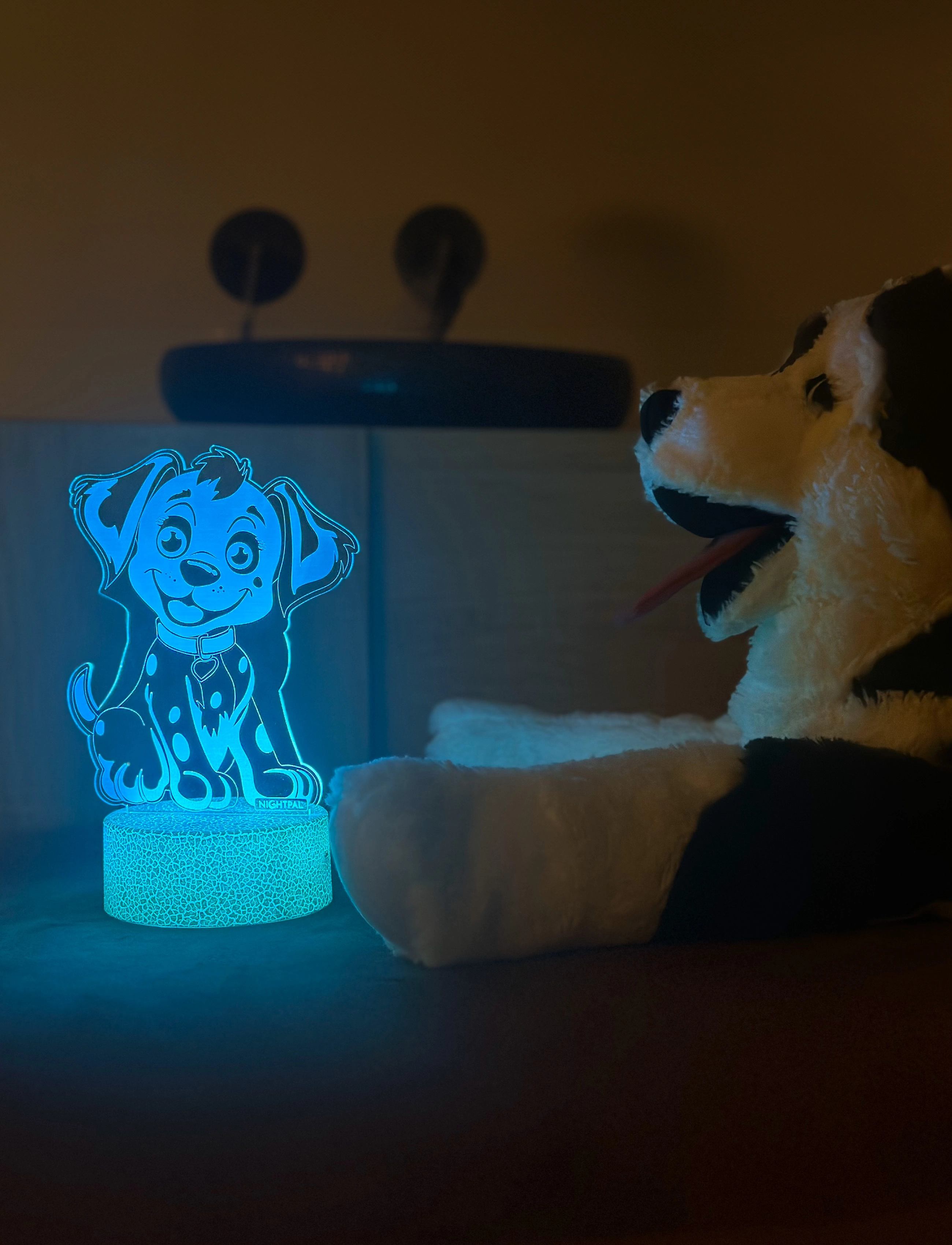 Powerpal Nightpal Puppy, H19.6 cm, Lighting, Mehrfarbig/gemustert - Night Lamps, Kinder
