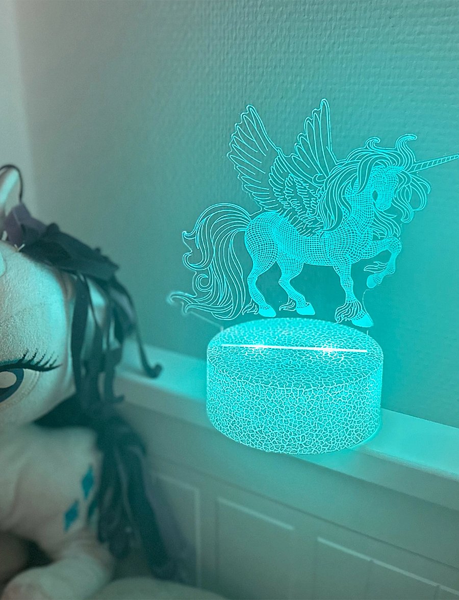 Powerpal - Nightpal Unicorn - tischlampen - white/transparent - 3