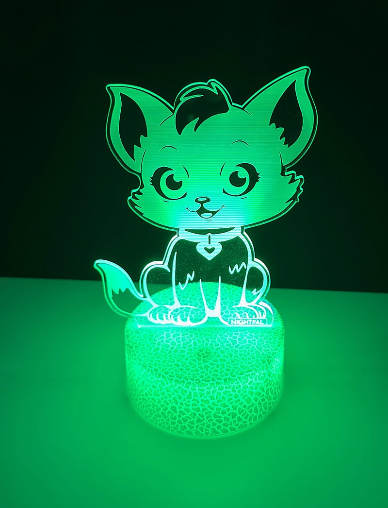 Powerpal - NightPal Kitty - nachtlampen - white/transparent - 5