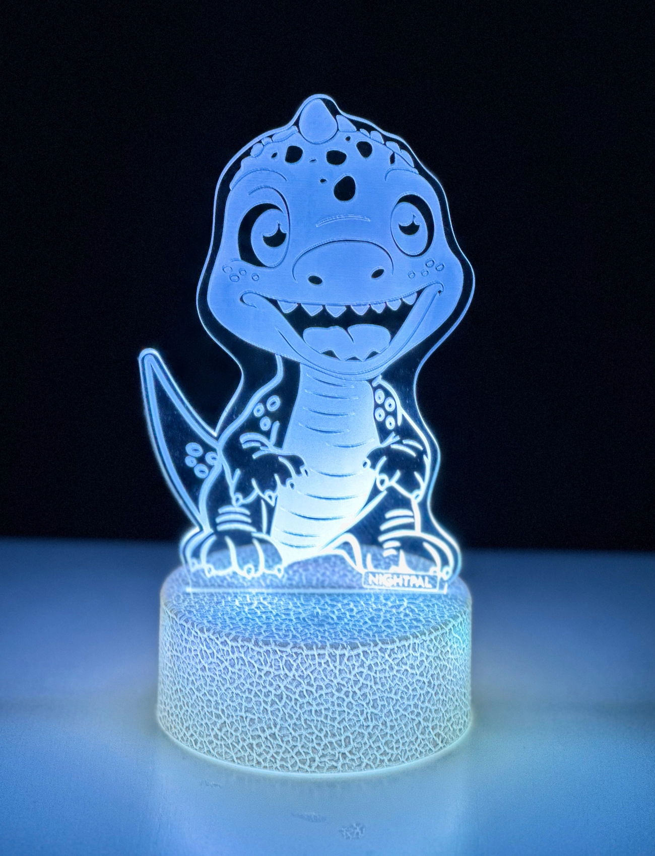 Powerpal - NightPal Dino - natlamper - white/transparent - 3