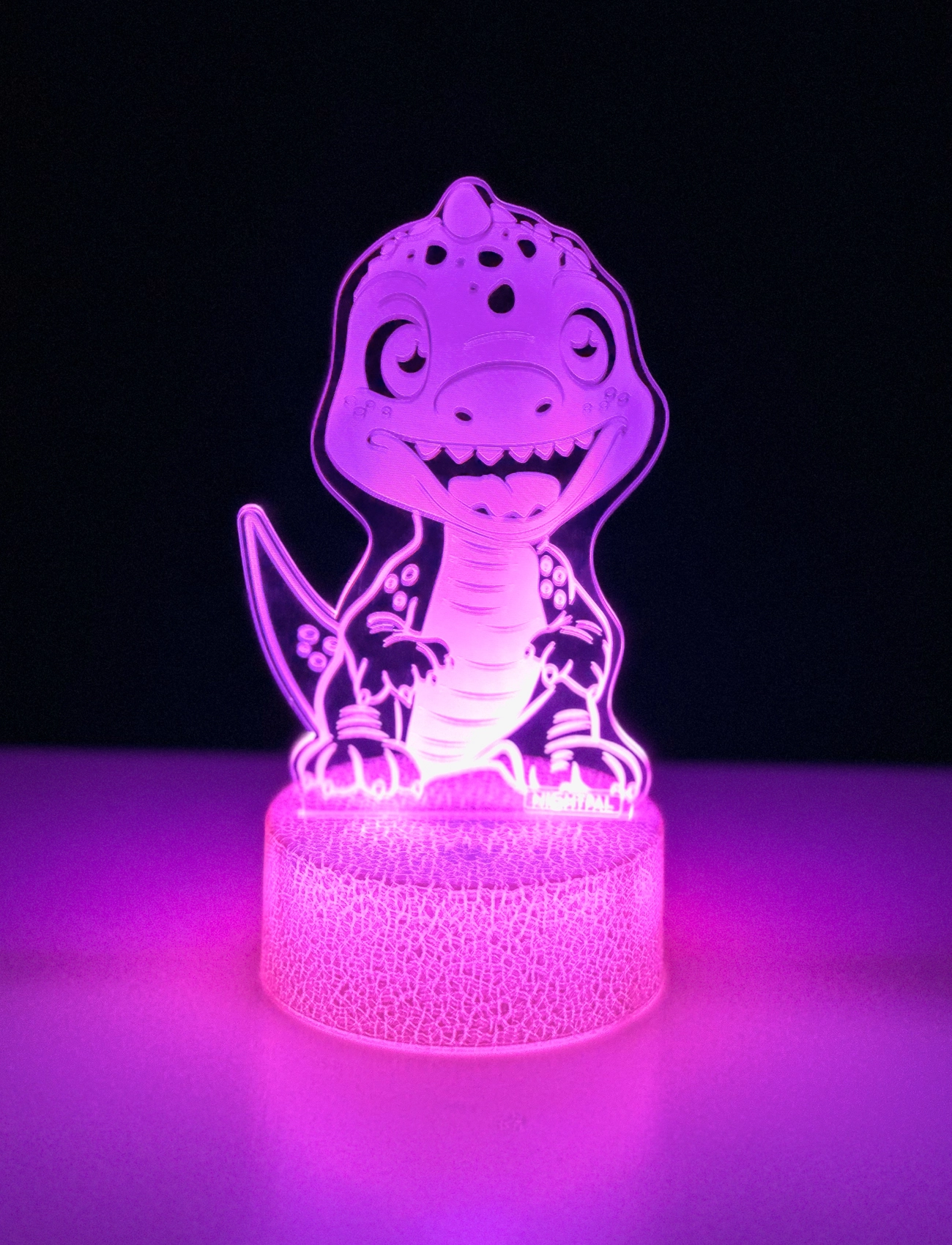 Powerpal - NightPal Dino - natlamper - white/transparent - 5