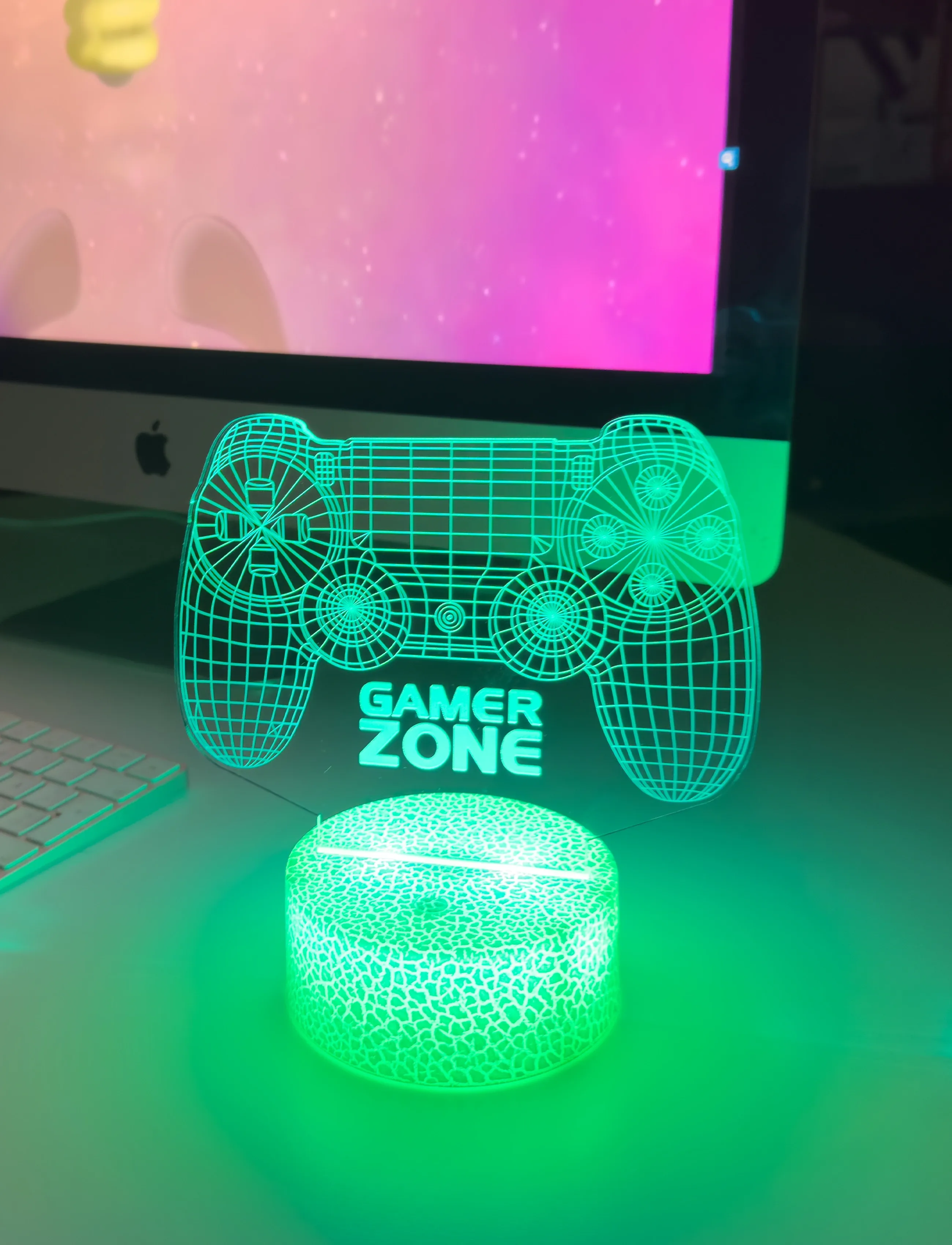 Powerpal - Nightpal Gamer Zone - bordslampor - white/transparent - 3
