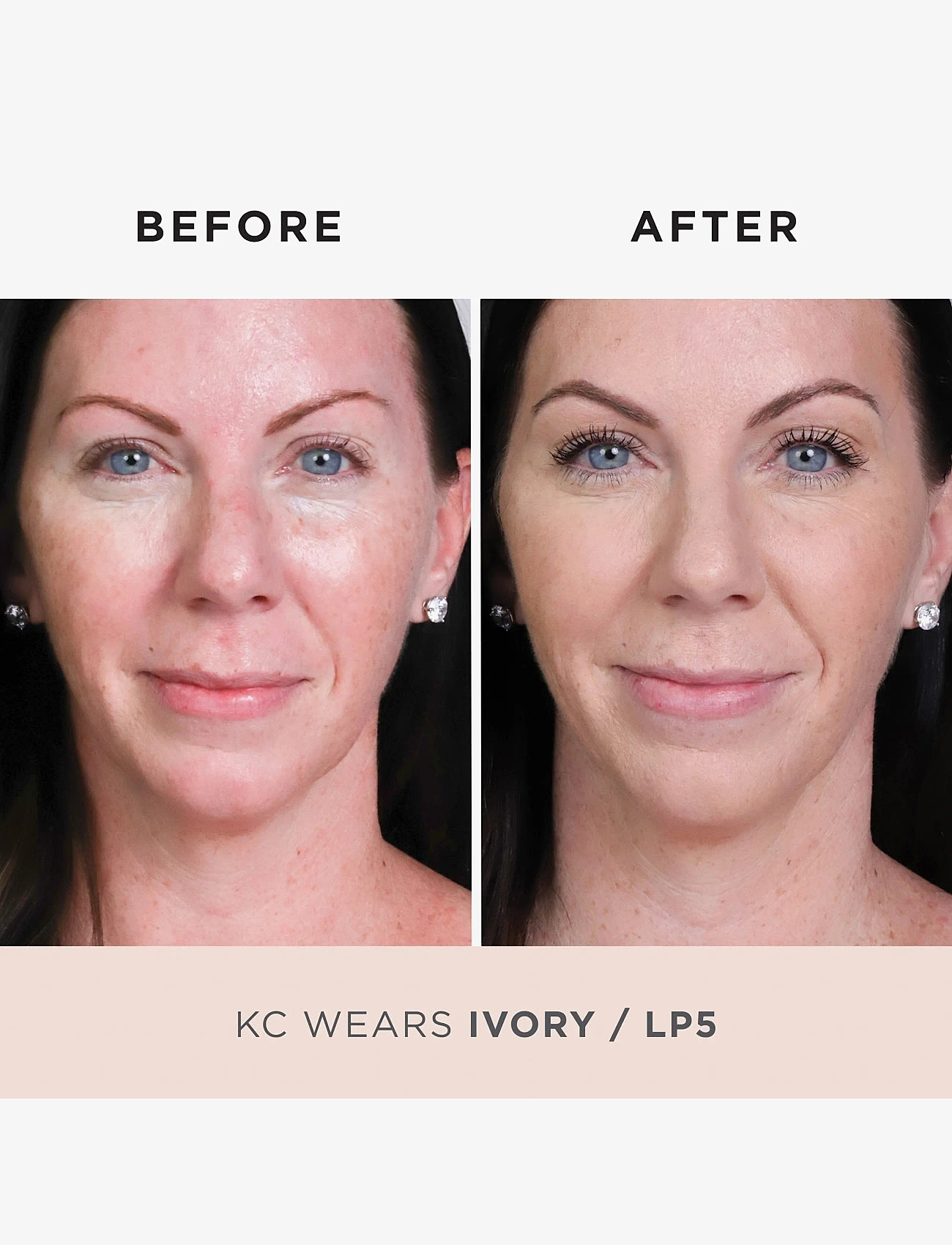 PÜR - 4-in-1 Pressed Mineral Foundation - klar for date night - ivory / lp5 - 1