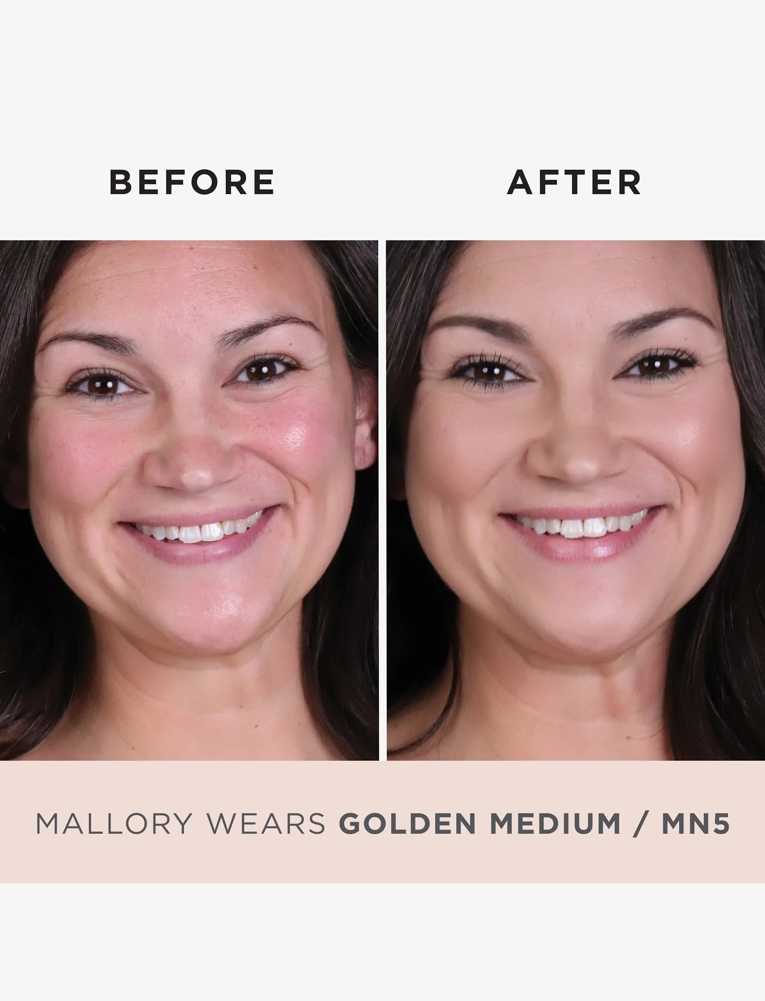 PÜR - 4-in-1 Pressed Mineral Foundation - klár fyrir stefnumótið - gold medium / mn5 - 1