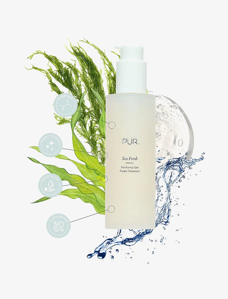 PÜR - Sea Fresh - Purifying Gel Foam Cleanser - puhastusvahud - clear - 2