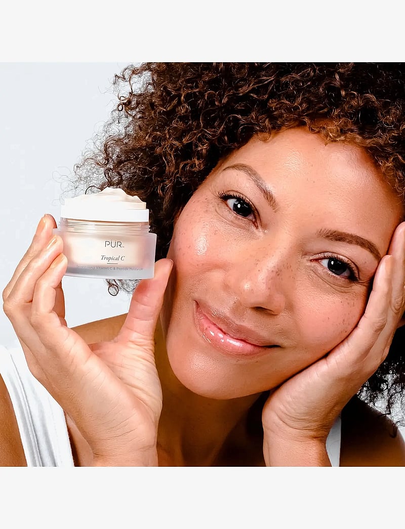 PÜR - Tropical C - Brightening Vitamin C & Peptide Moisturizer - dagkrem - clear - 3