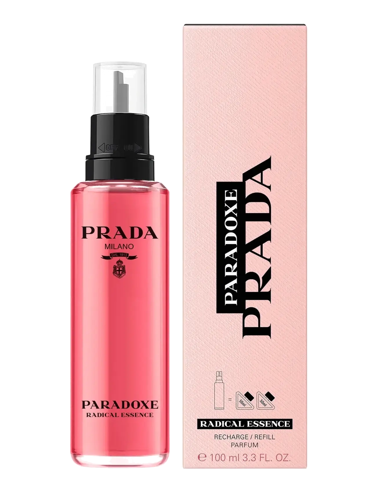 Prada - PRADA PARADOXE RADICAL ESSENCE PARFUM REFILL 100ML - parfumer - clear - 1
