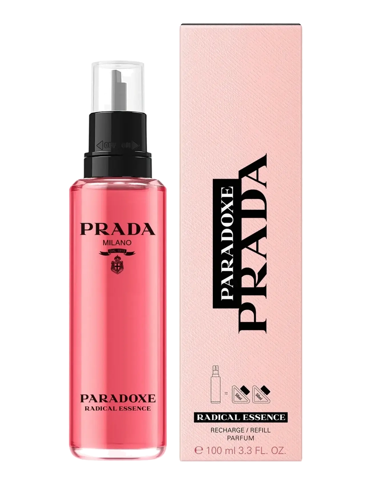 Prada - PRADA PARADOXE RADICAL ESSENCE PARFUM REFILL 100ML - parfumer - clear - 2