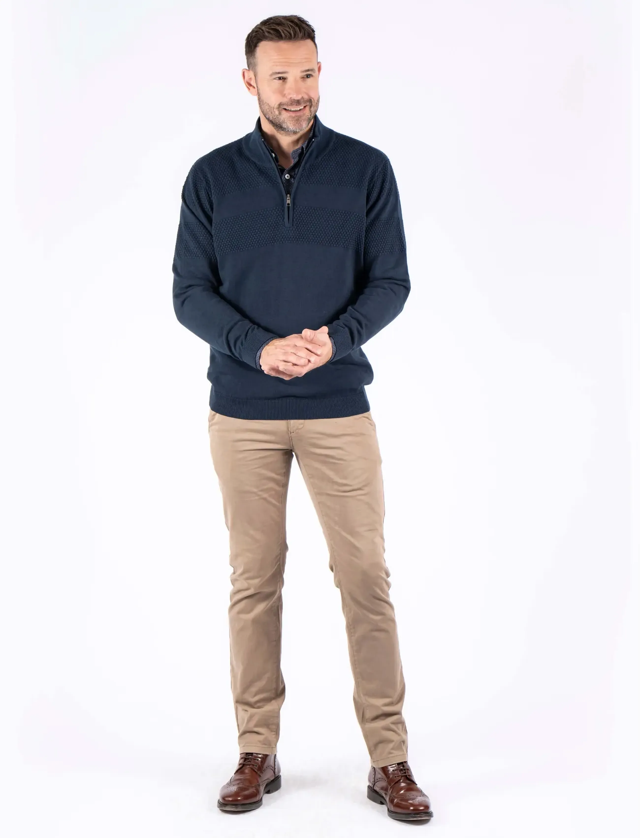 PRE END - PEnilson zip knit - sügisesed riided - dk. navy - 0