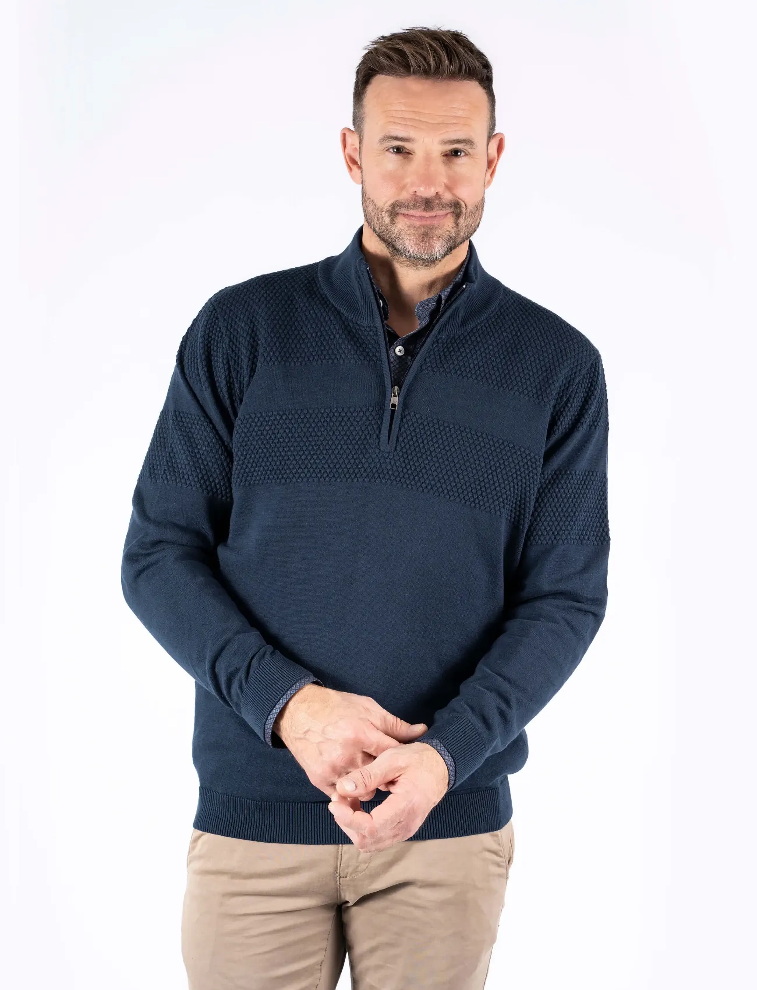 PRE END - PEnilson zip knit - sügisesed riided - dk. navy - 3