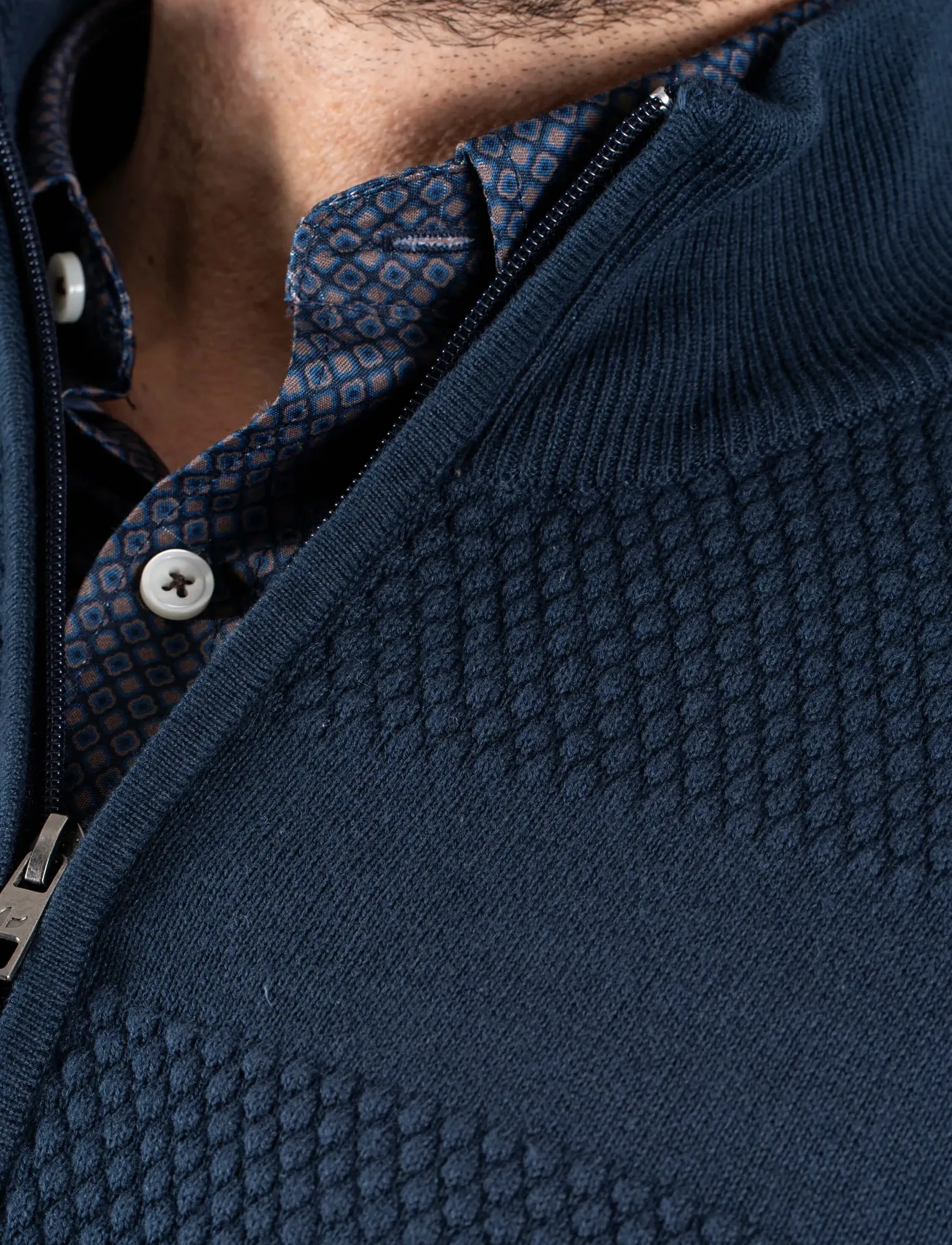 PRE END - PEnilson zip knit - sügisesed riided - dk. navy - 4