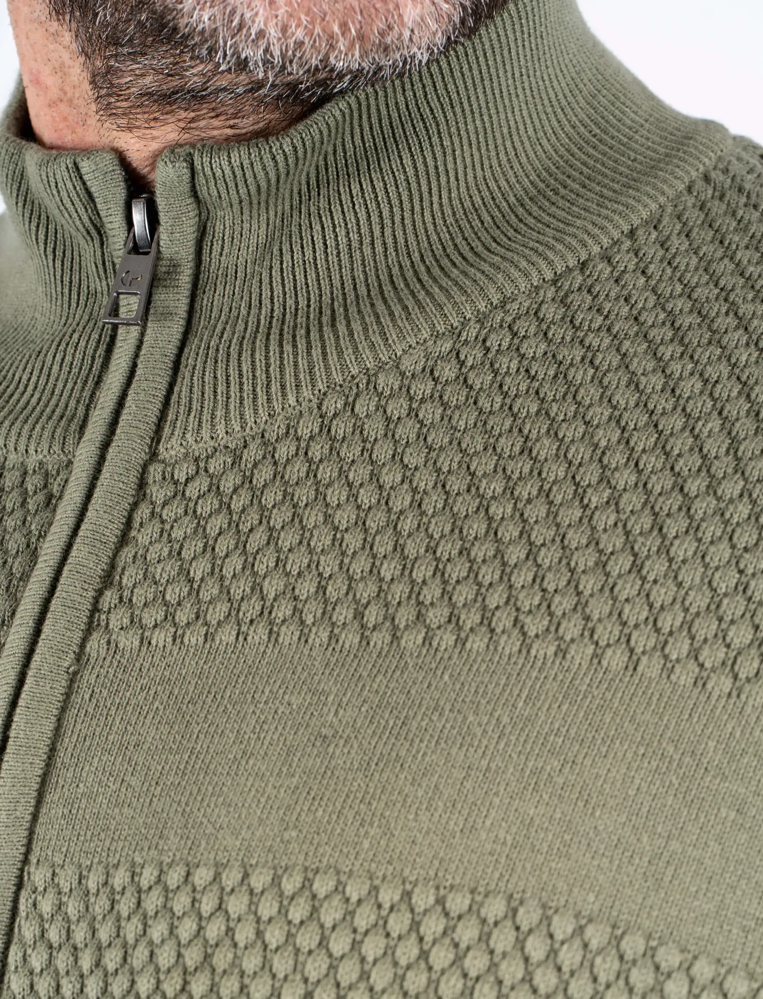 PRE END - PEnilson zip knit - efterårstøj - green leaf - 4