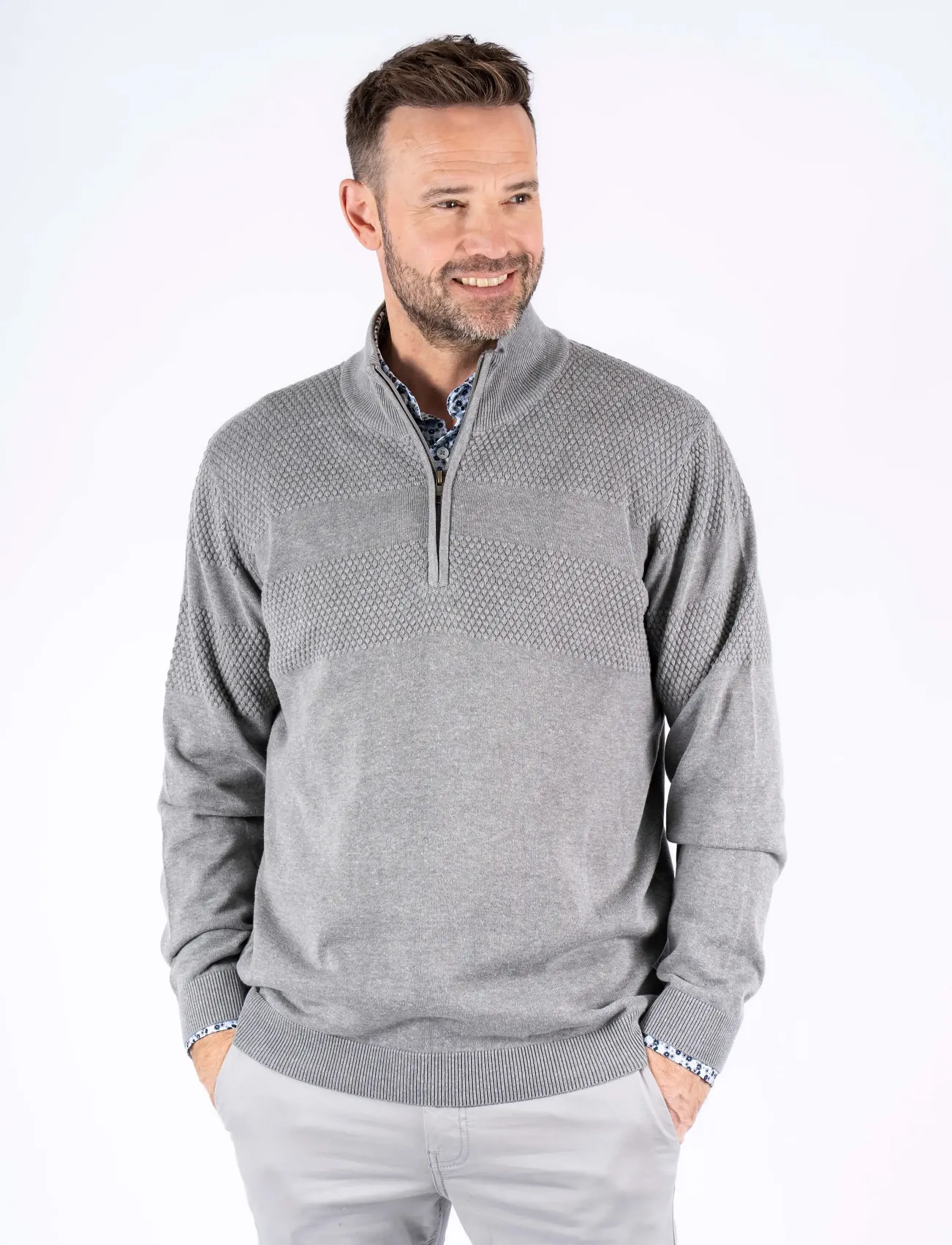 PRE END - PEnilson zip knit - sügisesed riided - grey mix - 3
