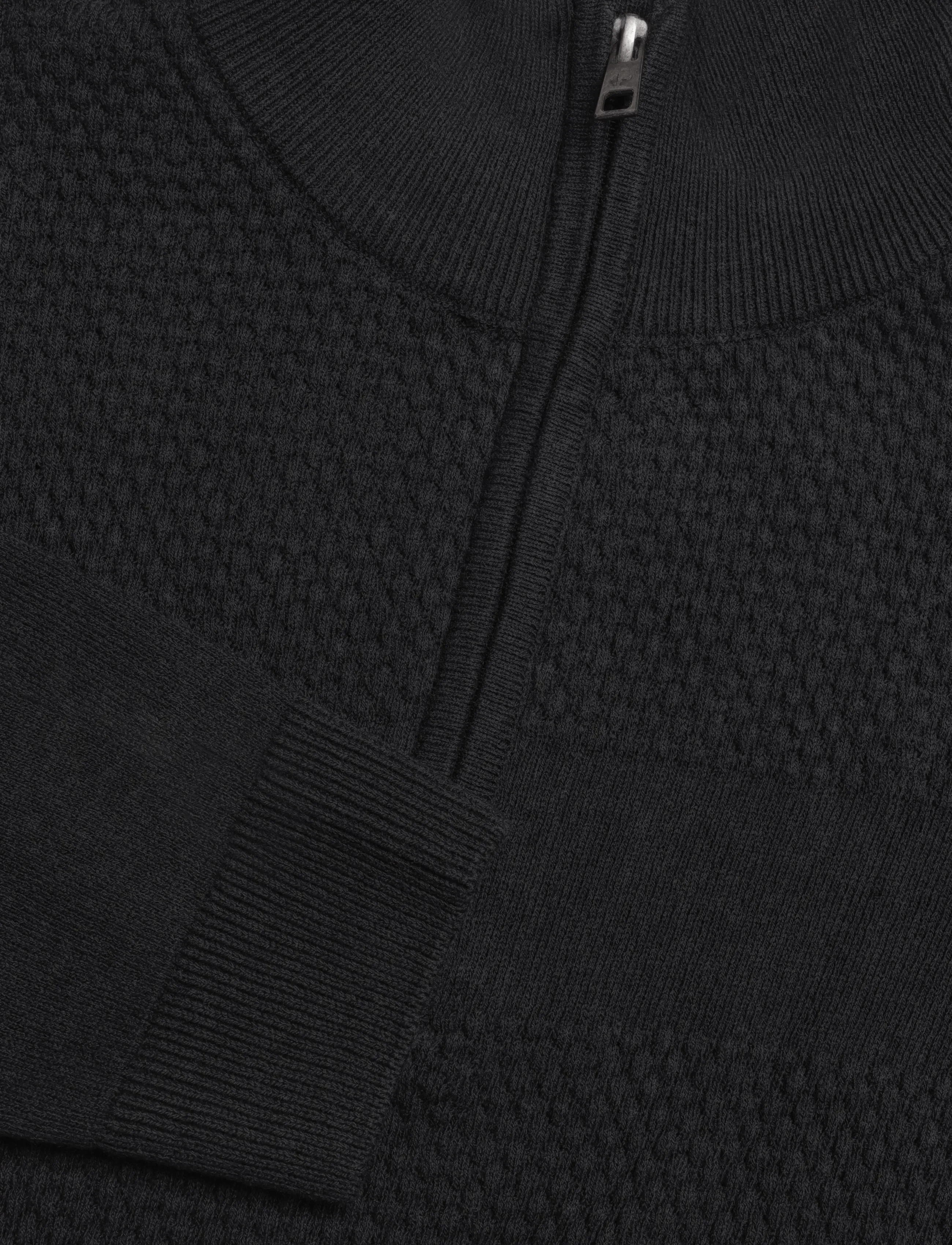 PRE END - PEnilson zip knit - sügisesed riided - jet black - 3