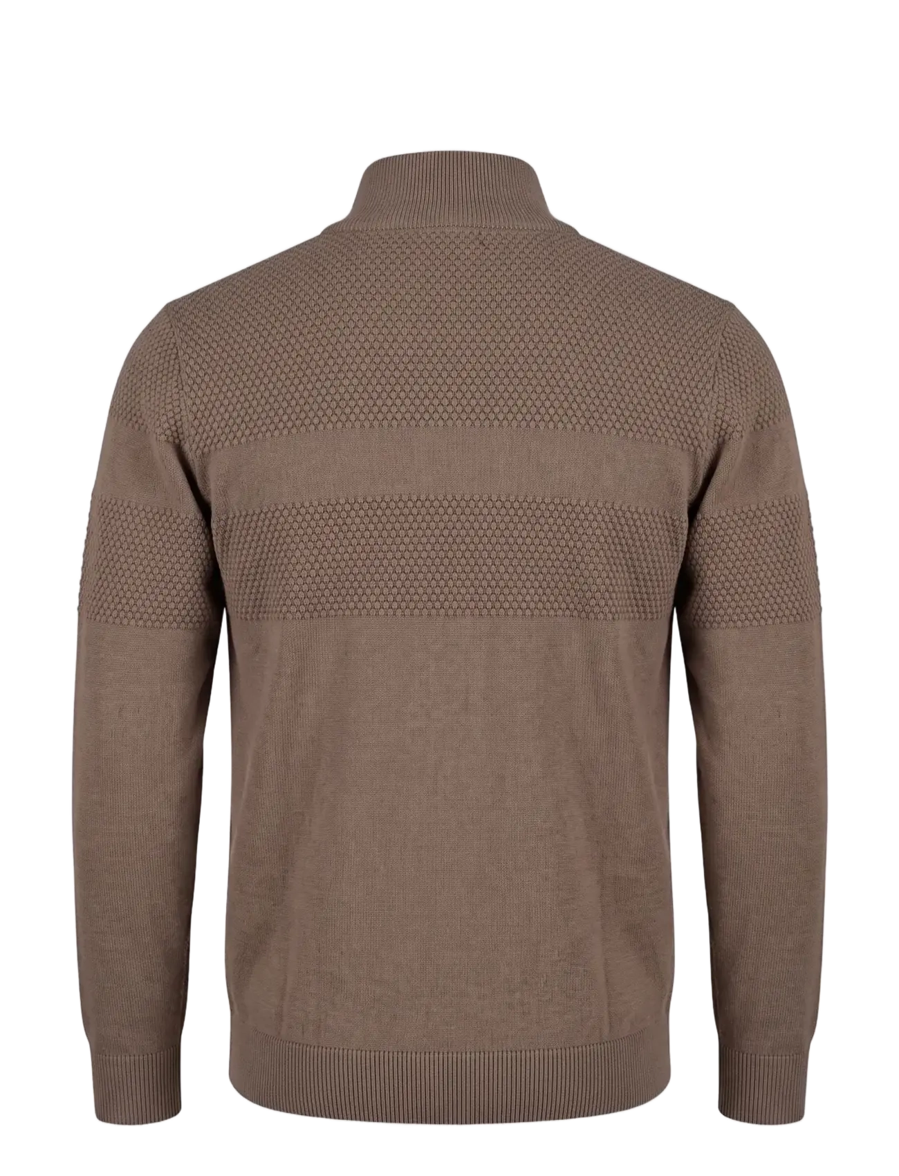 PRE END - PEnilson zip knit - höstkläder - mid brown - 2
