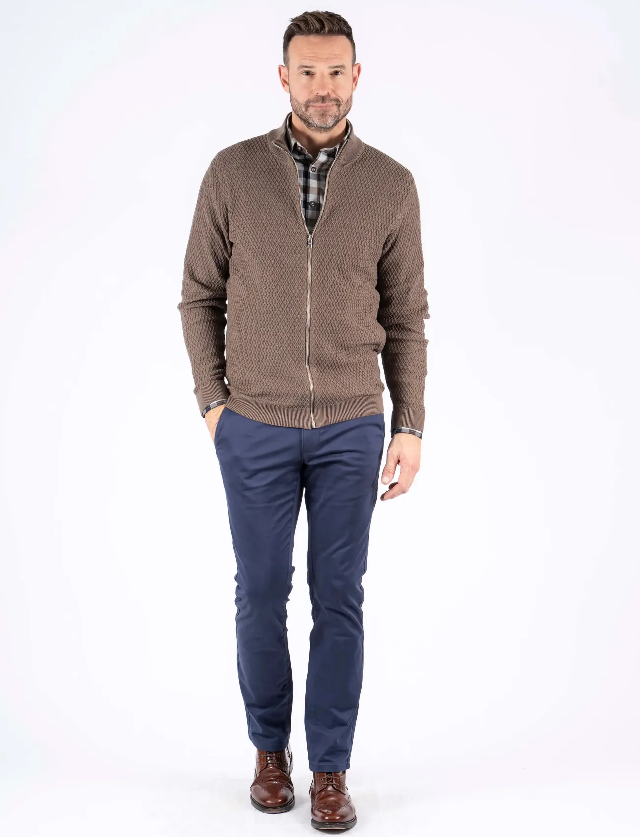PRE END - PEludwig c knit - efterårstøj - mid brown - 0