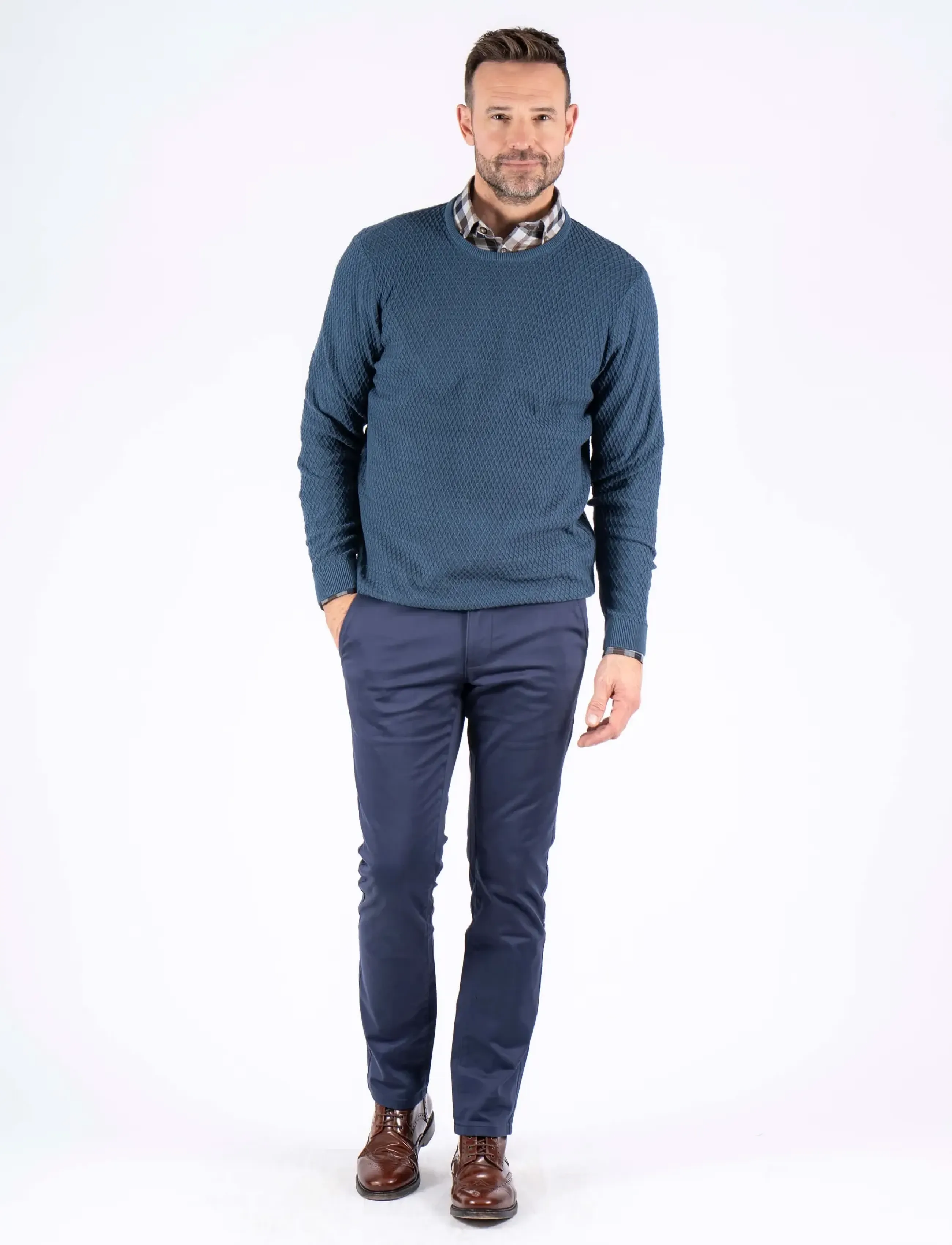 PRE END - PEludwig o knit - efterårstøj - dark denim - 0
