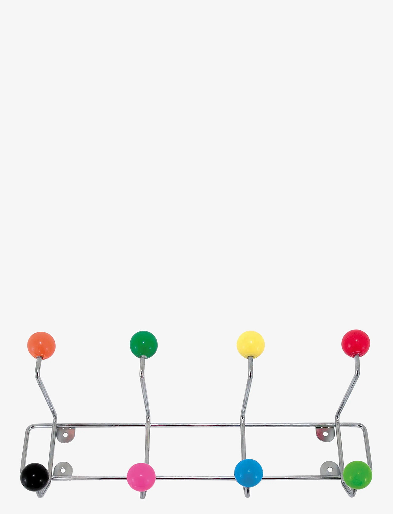 present time - Hat rack Saturnus with coloured assorted balls - laveste priser - chrome - 1
