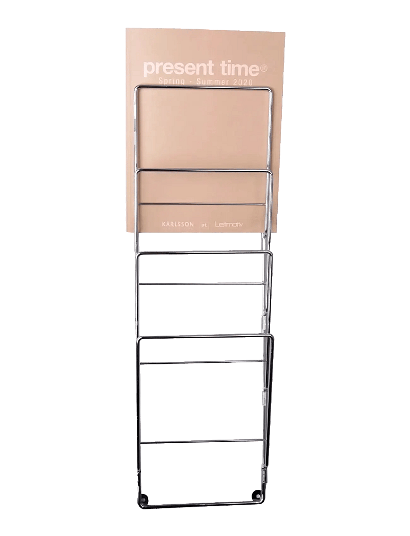 present time - Magazine rack - chrome - 1