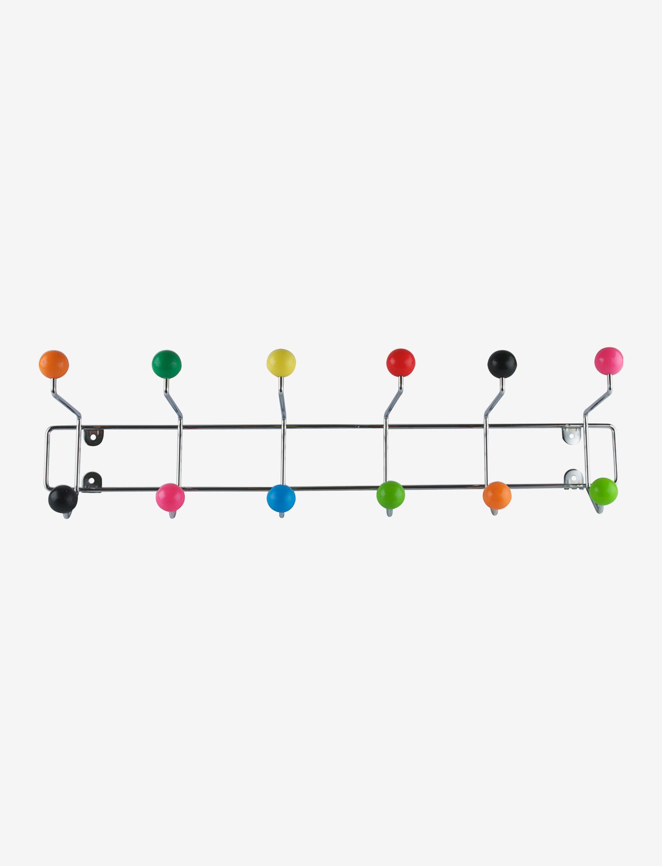 present time Hat rack Saturnus with coloured assorted balls - Möbler - CHROME / multi