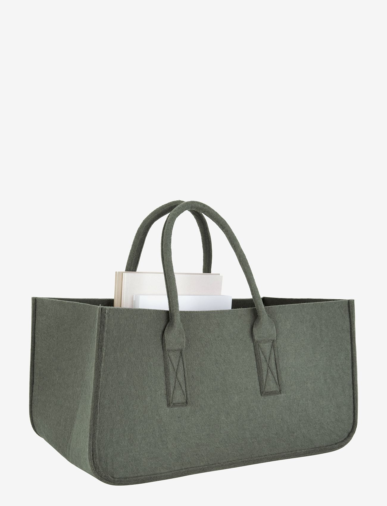 present time - Magazine holder Mellow - taupe green - 0