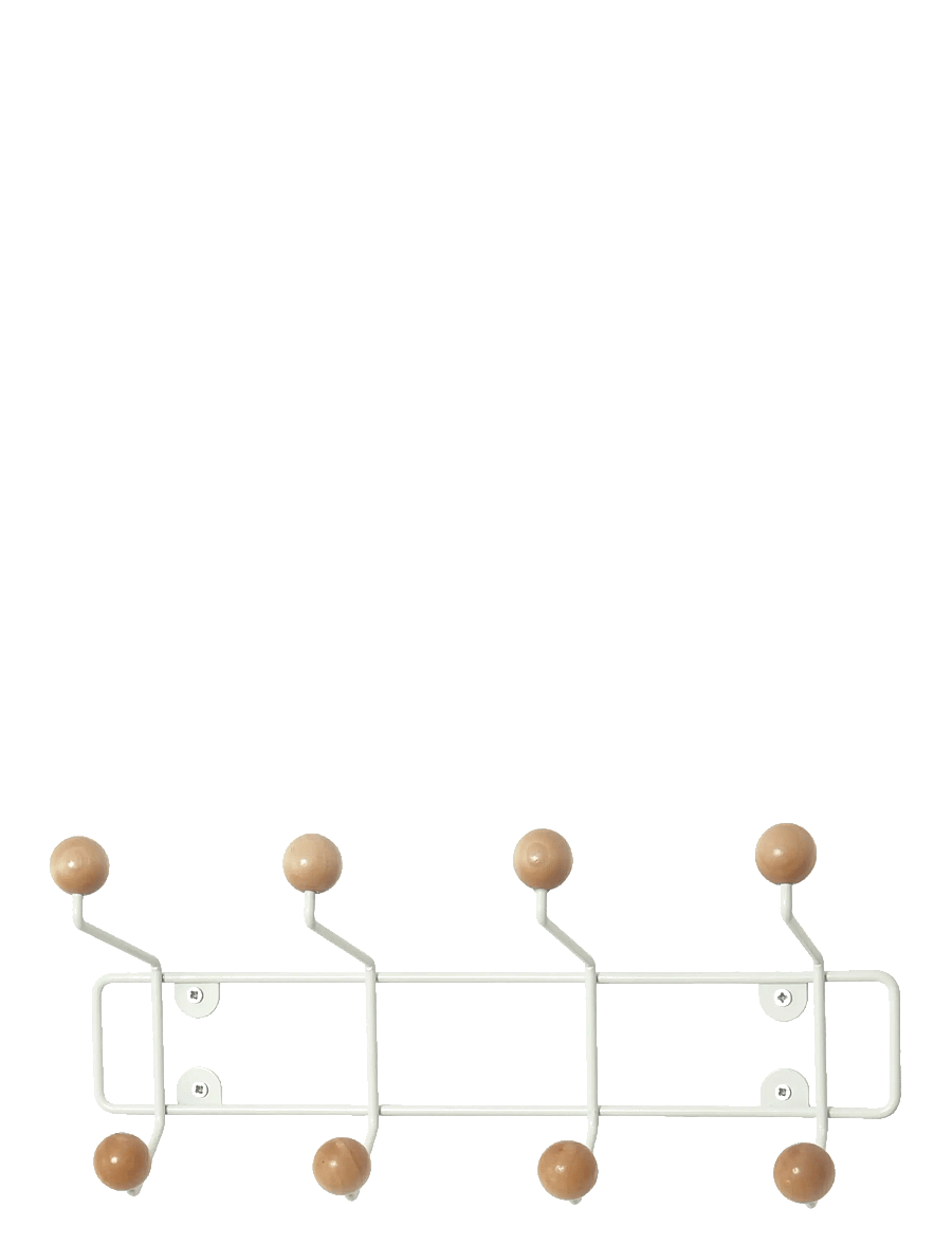 present time - Hat Rack Saturnus Wood - kleiderhaken und ständer - white - 2