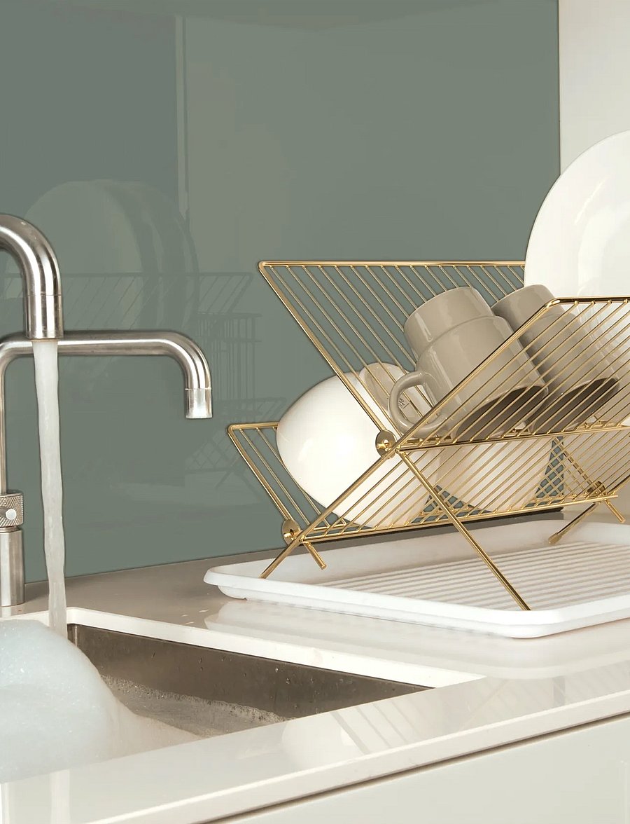 present time - Dish Rack Classic - abtropfgestelle - gold - 0